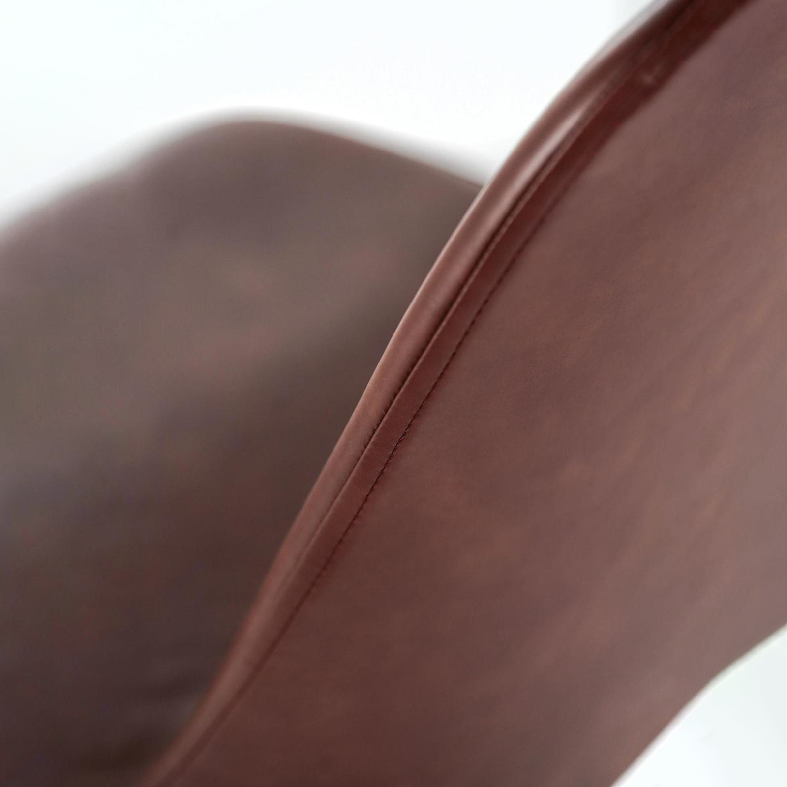 Set of modern "Damasco" dining chairs upholstered in soft-touch faux leather