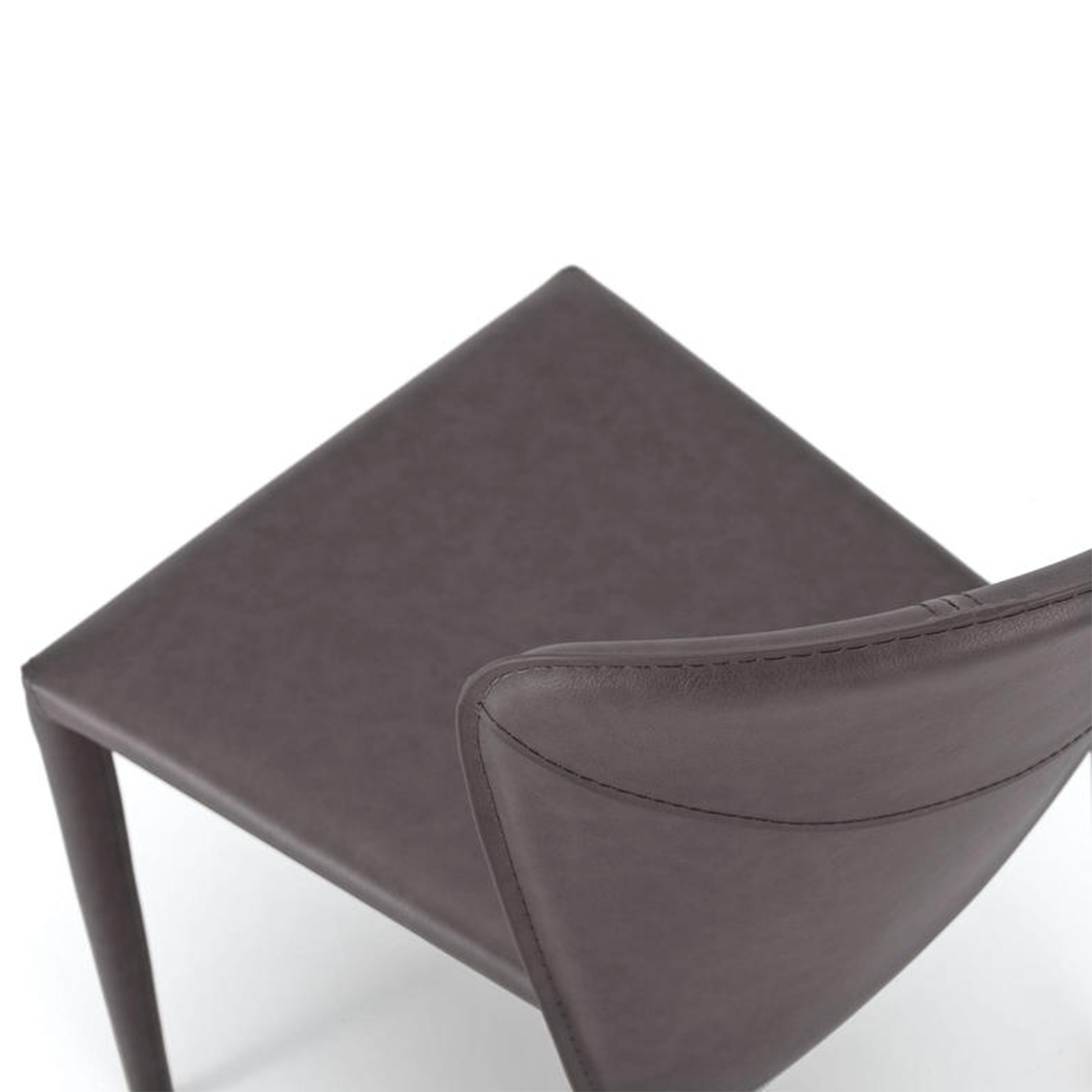 Set of modern "Glicine" faux leather chairs for the living room, elegant, 56x49 cm, 82 cm high.