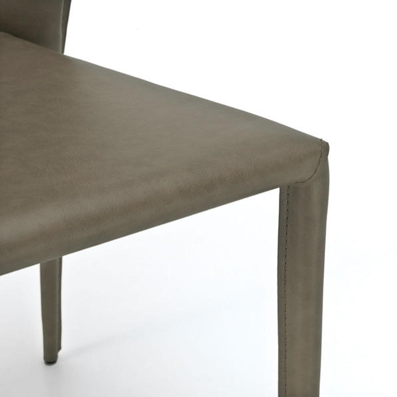 Set of modern "Glicine" faux leather chairs for the living room, elegant, 56x49 cm, 82 cm high.