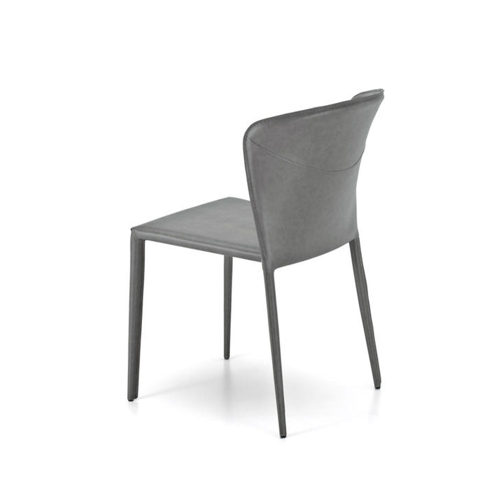 Set of modern "Glicine" faux leather chairs for the living room, elegant, 56x49 cm, 82 cm high.