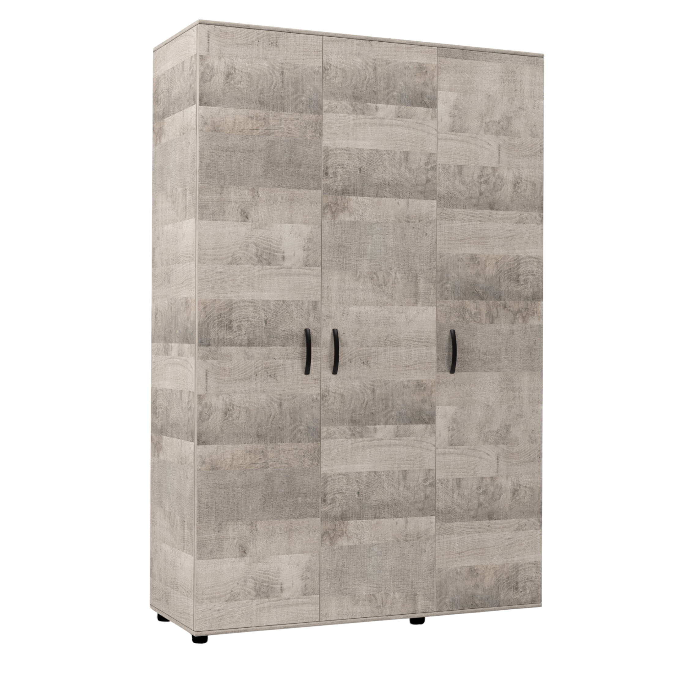 "Clax" modern wooden 3-door wardrobe, 120x52 cm, 205 cm high