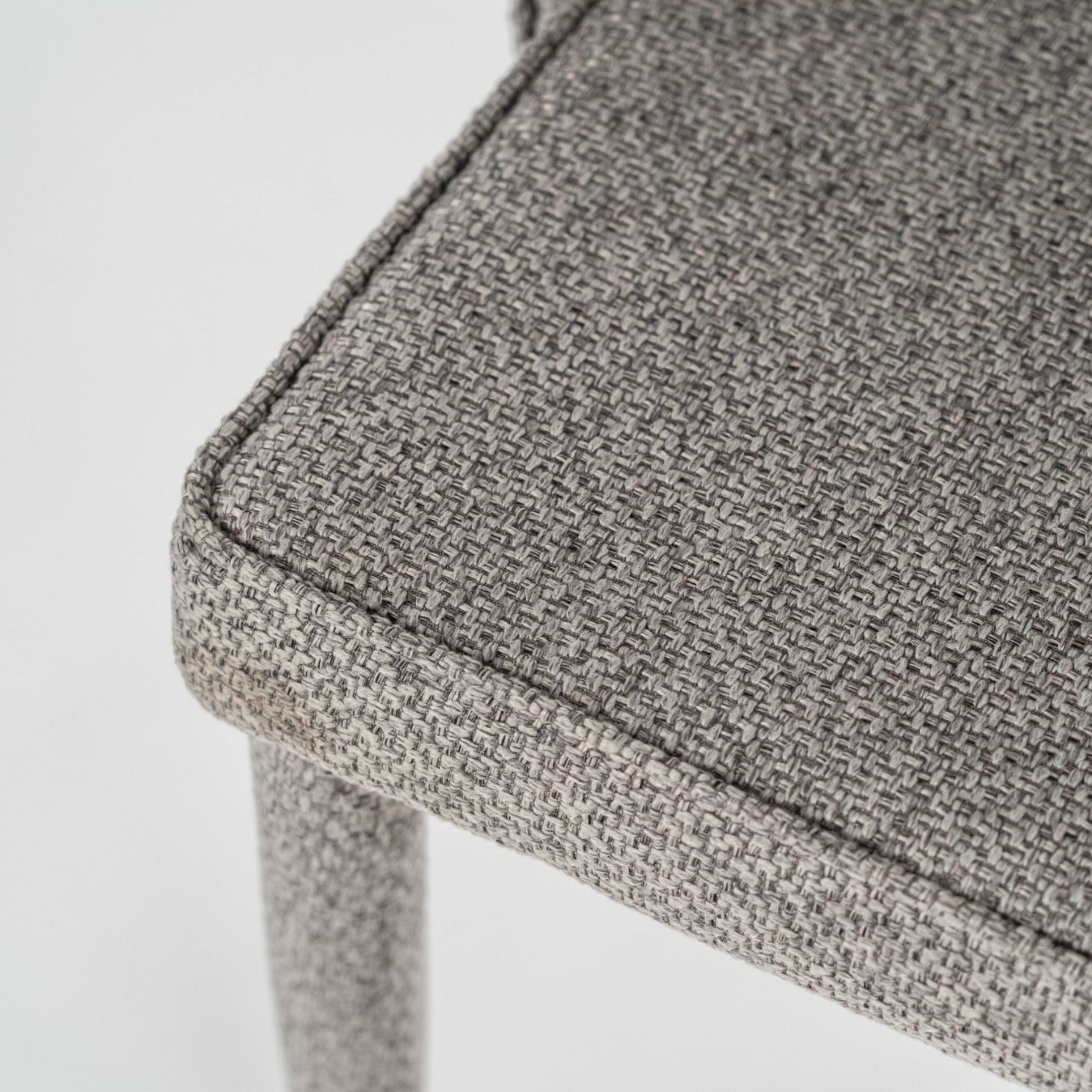 Set of "Edera" upholstered chairs, modern fabric armchairs, 46x46 cm, 91h