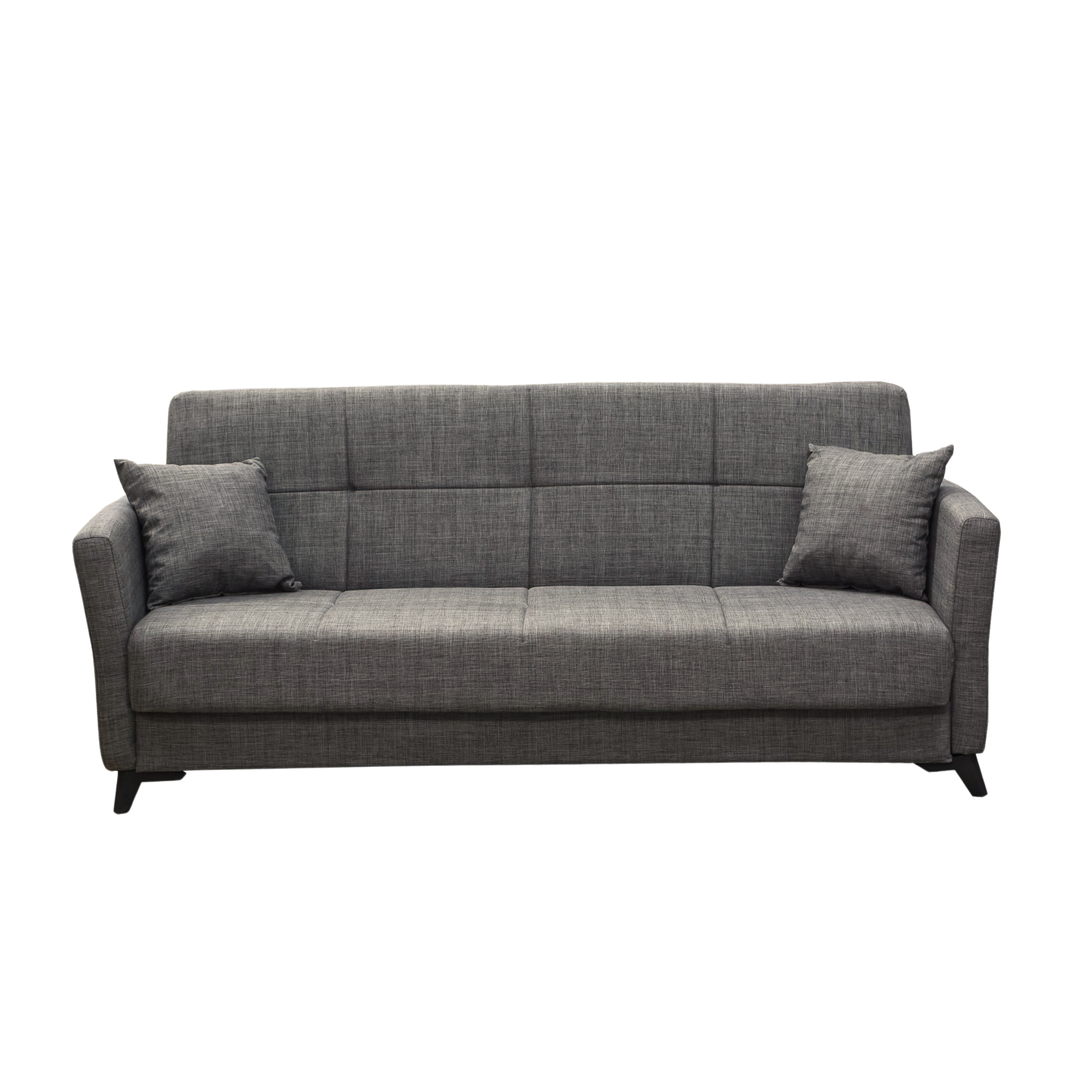 "Lory" modern 3-seater velvet sofa bed for living room, 210x88 cm, 82 cm high