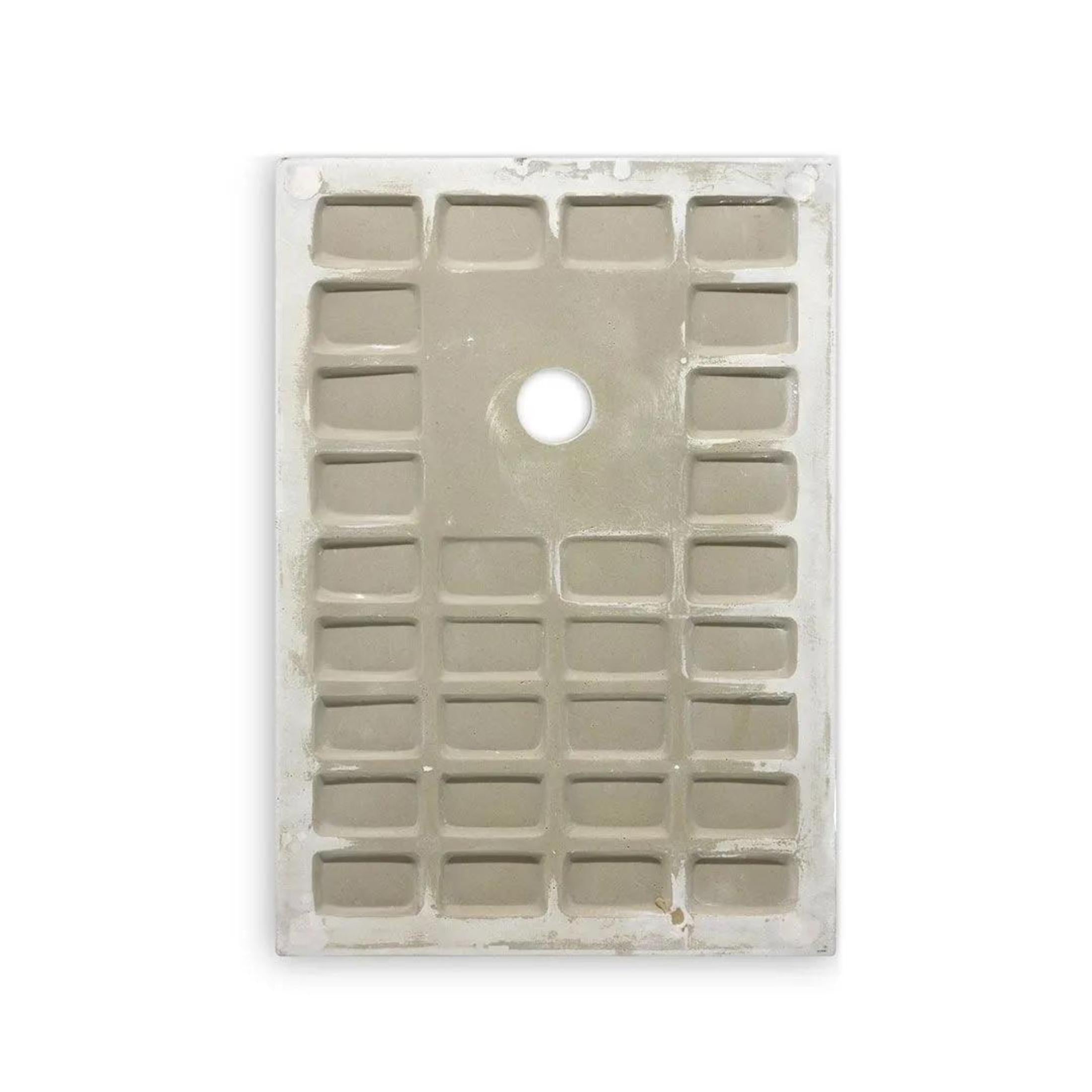 "Milano" thin rectangular shower tray in non-slip stone-effect resin