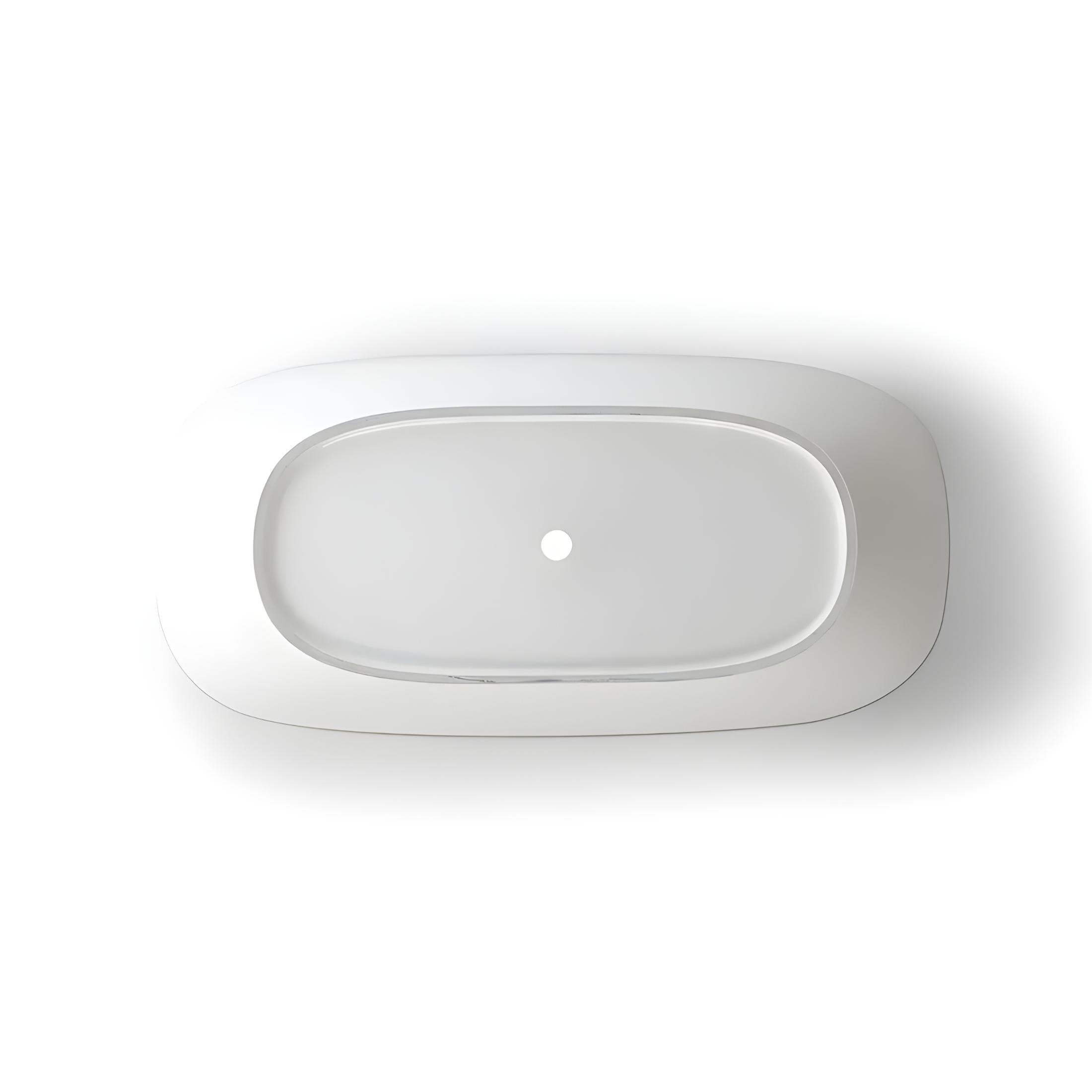 Freestanding bathtub "Rimini" in recomposed marble 160x75 cm 48h