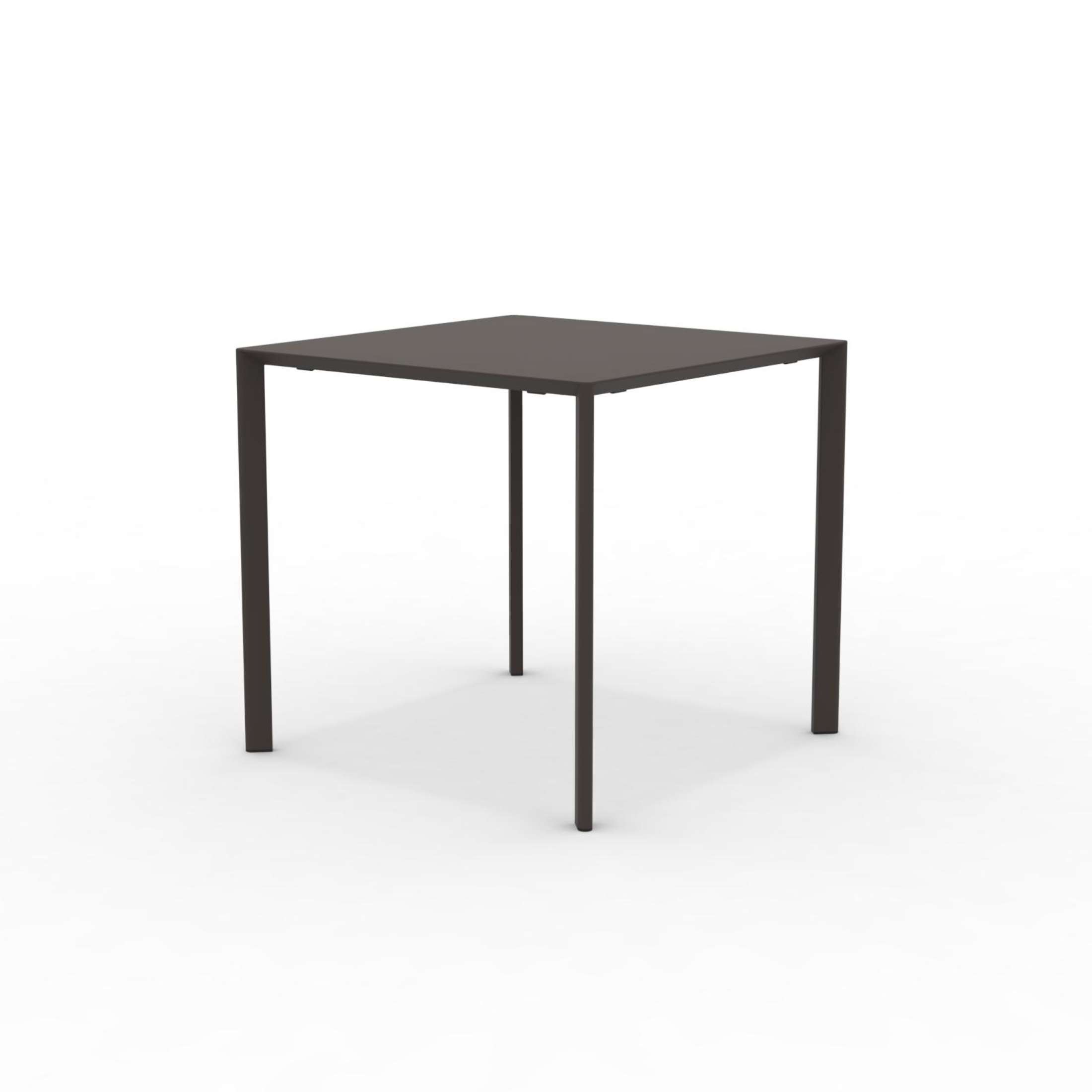 Tavolo quadrato in metallo "Fox1" per giardino impilabile cm 80x80 75h