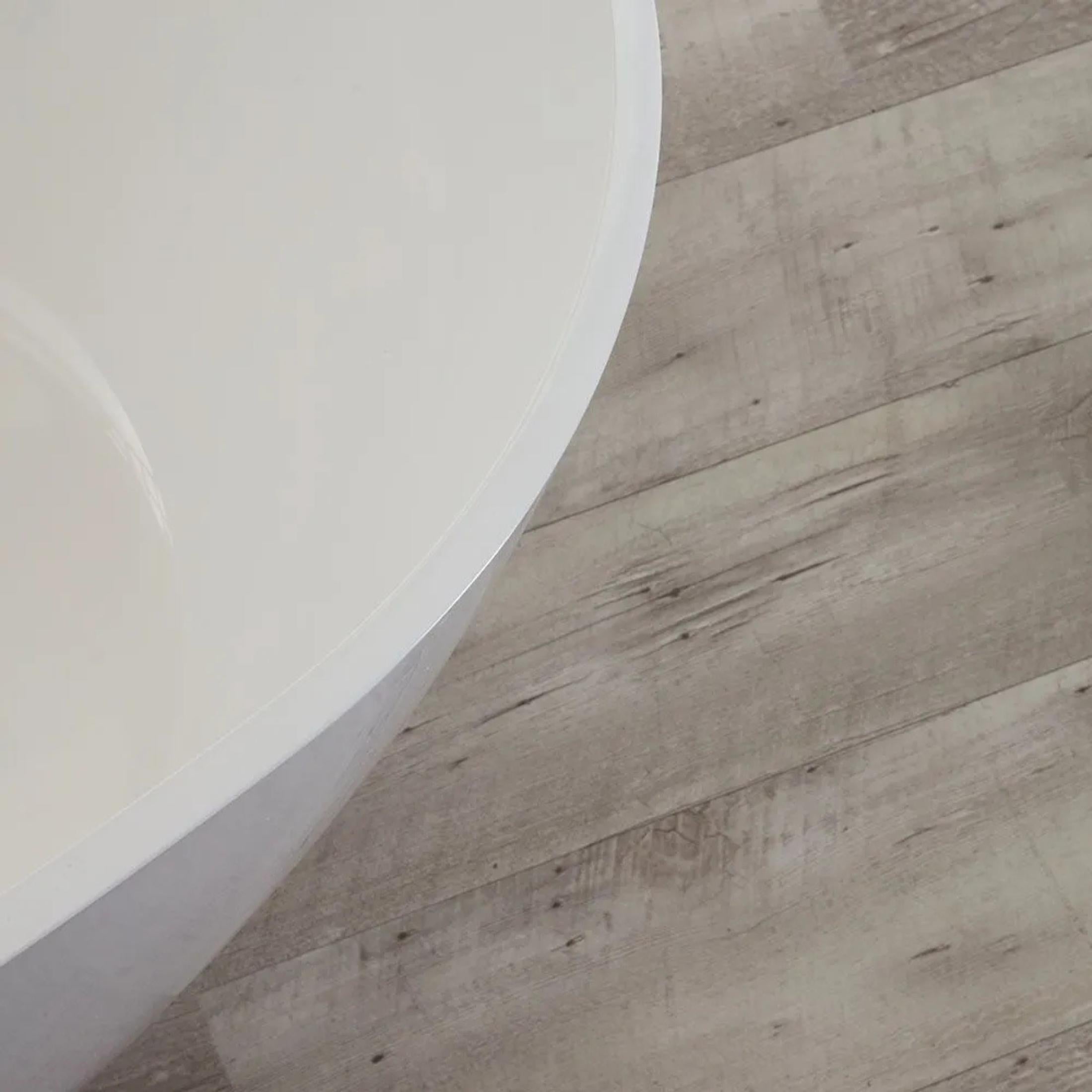 "Roma" freestanding bathtub in recomposed marble, 156x71 cm, 56h