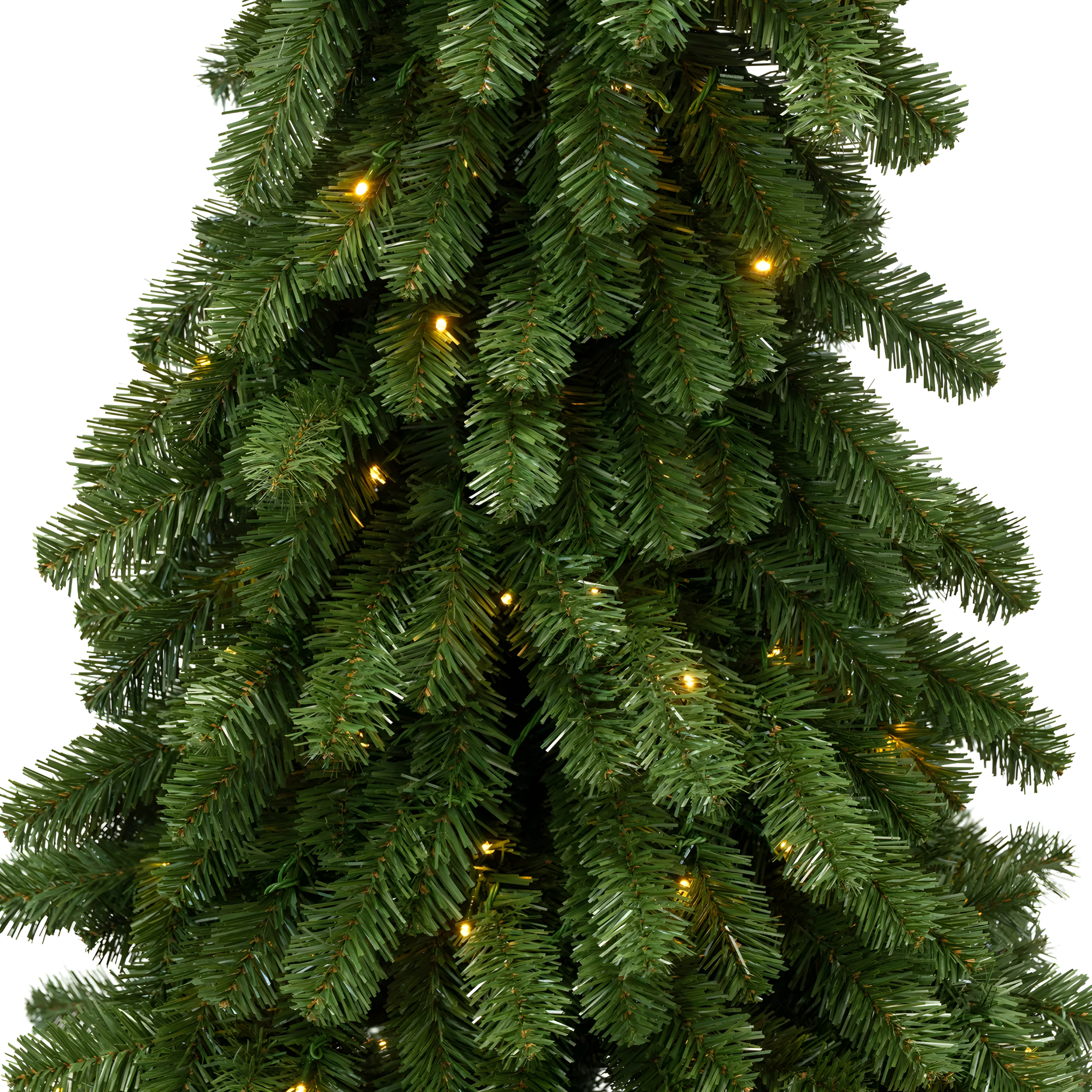 "Grix" Christmas tree with integrated LEDs, made of high-quality PVC, 210 cm high.