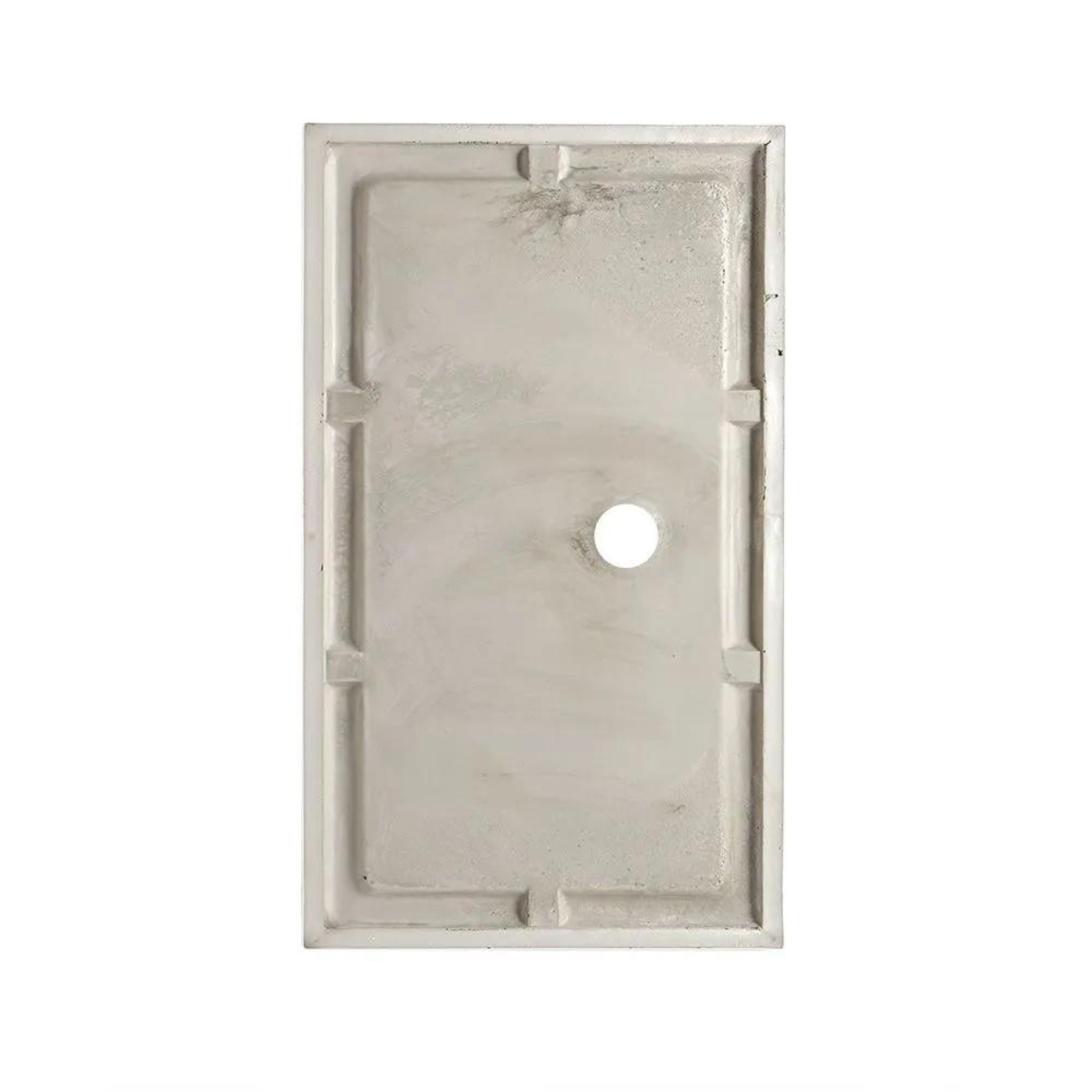 Aosta rectangular shower tray made of thin acrylic and white ABS