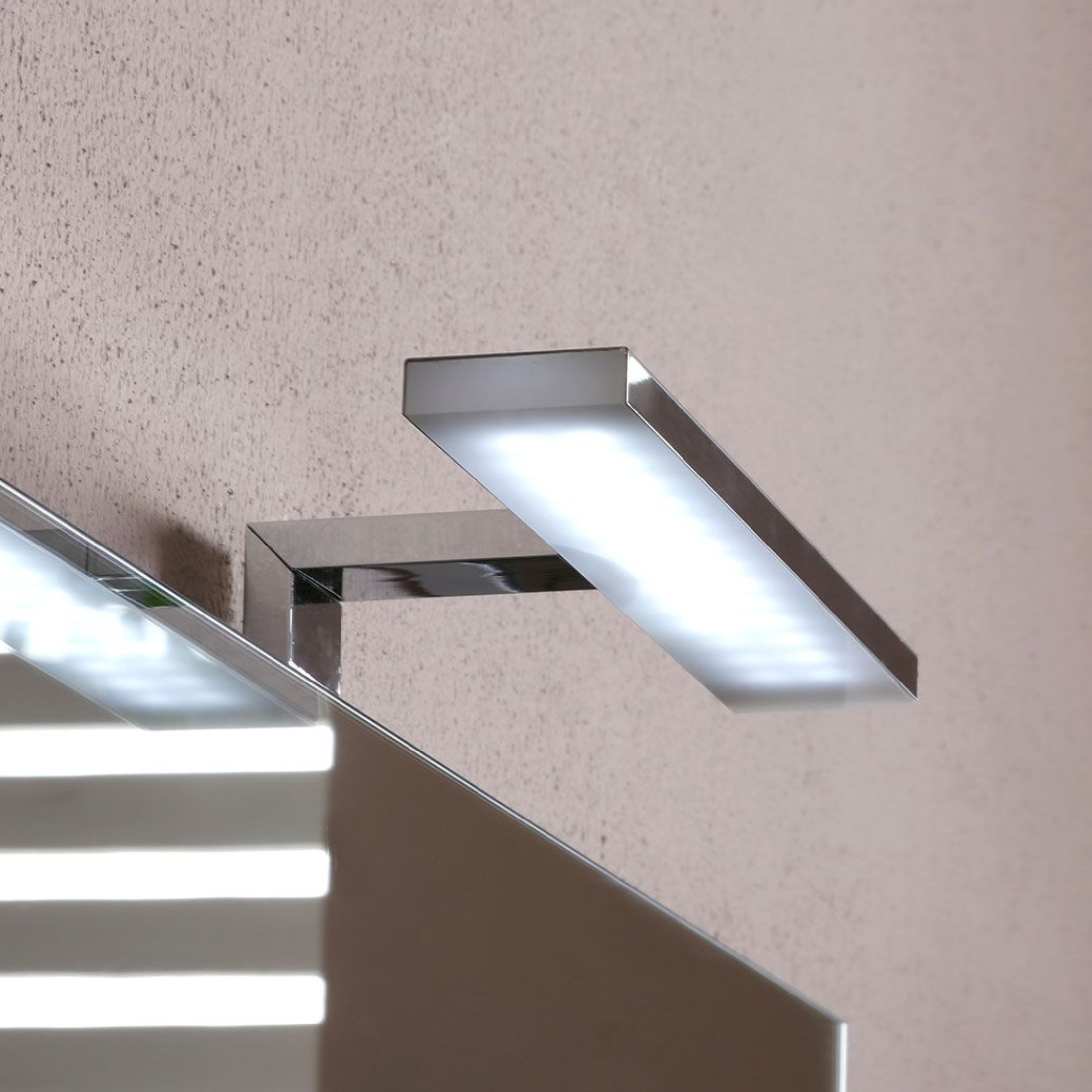 "Belize80" white wall-hung bathroom cabinet with two drawers and a ceramic sink