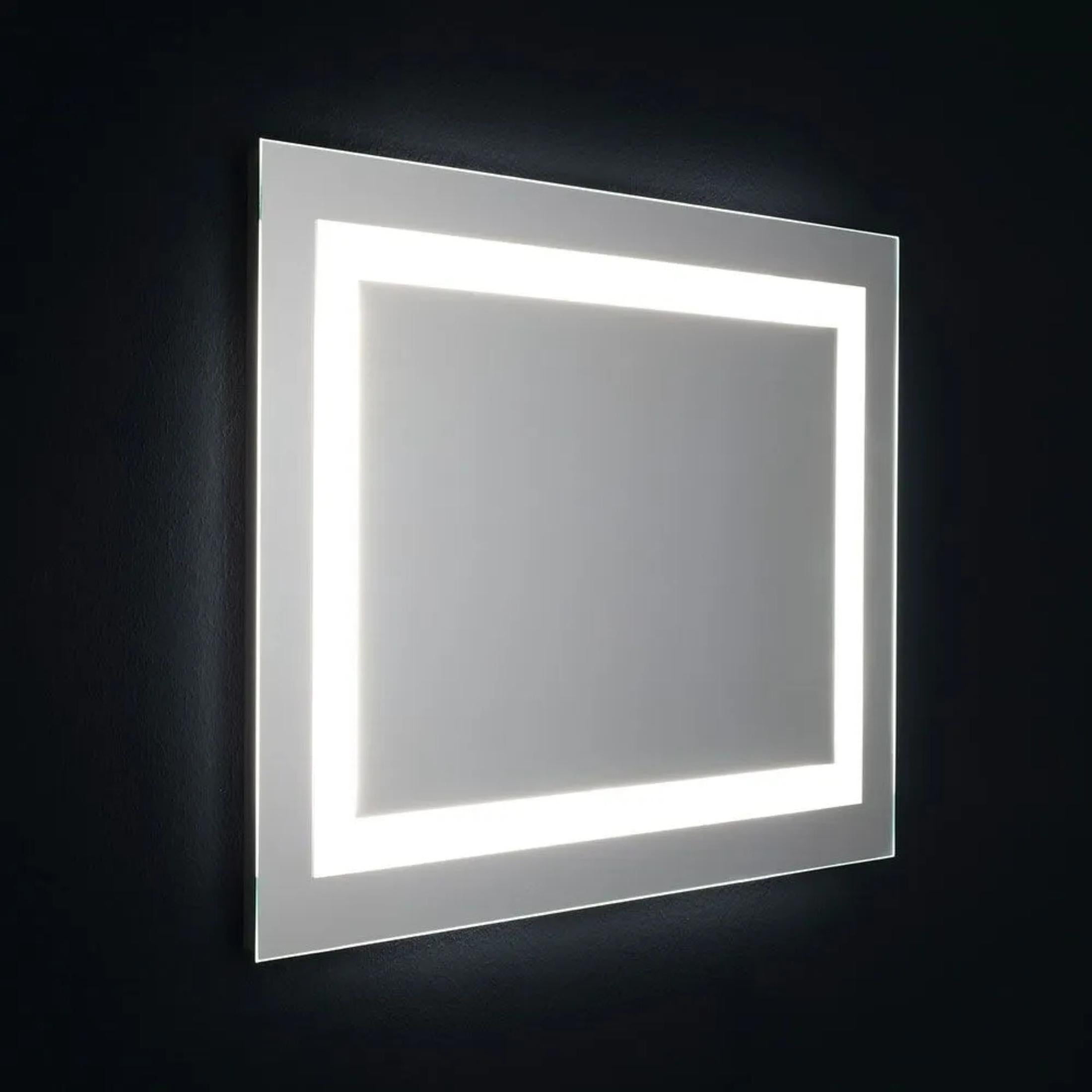 Reversible rectangular LED mirror "Serena" with touch switch