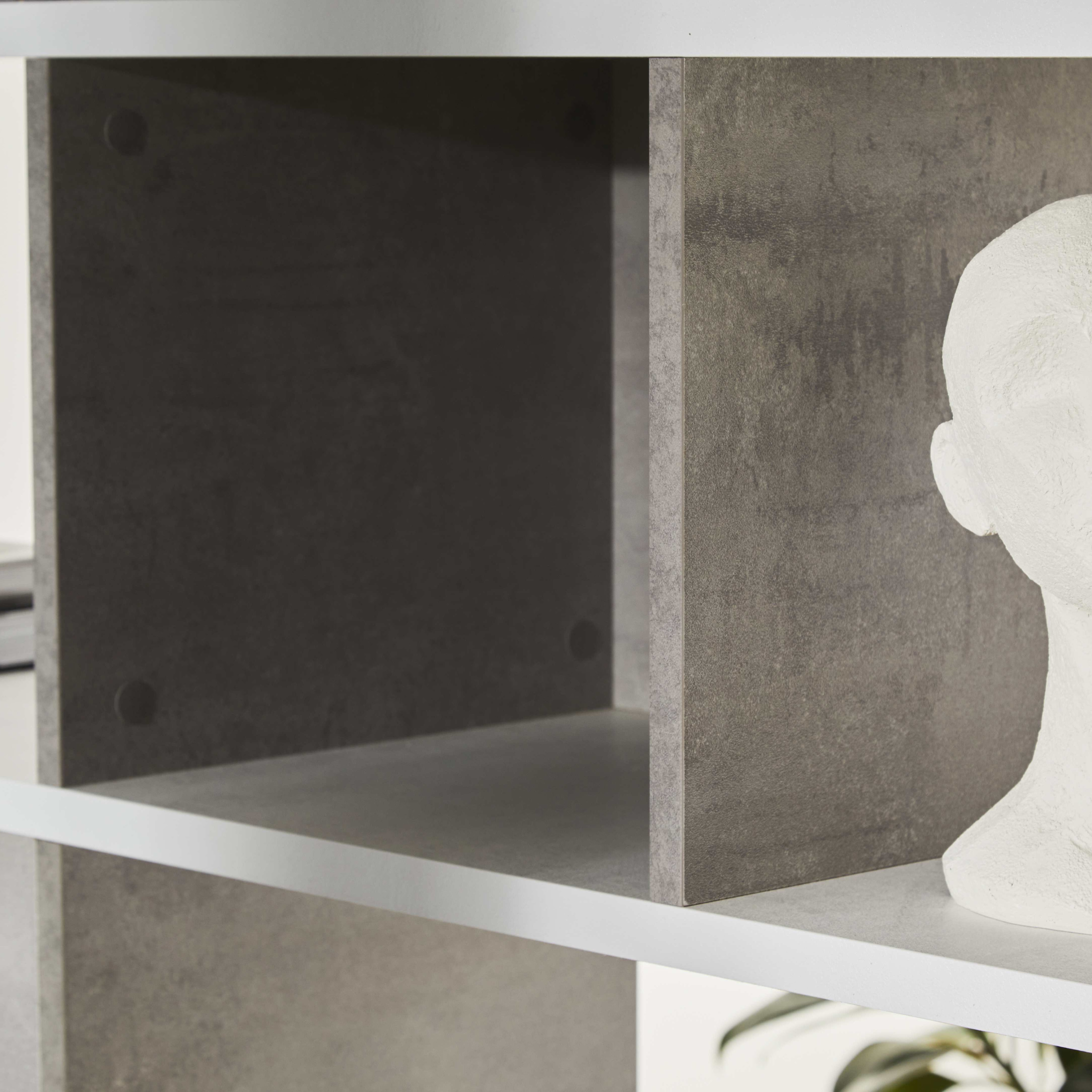 "Talento" 5-tier modular modern dividing bookcase, 150x37 cm, 178 cm high