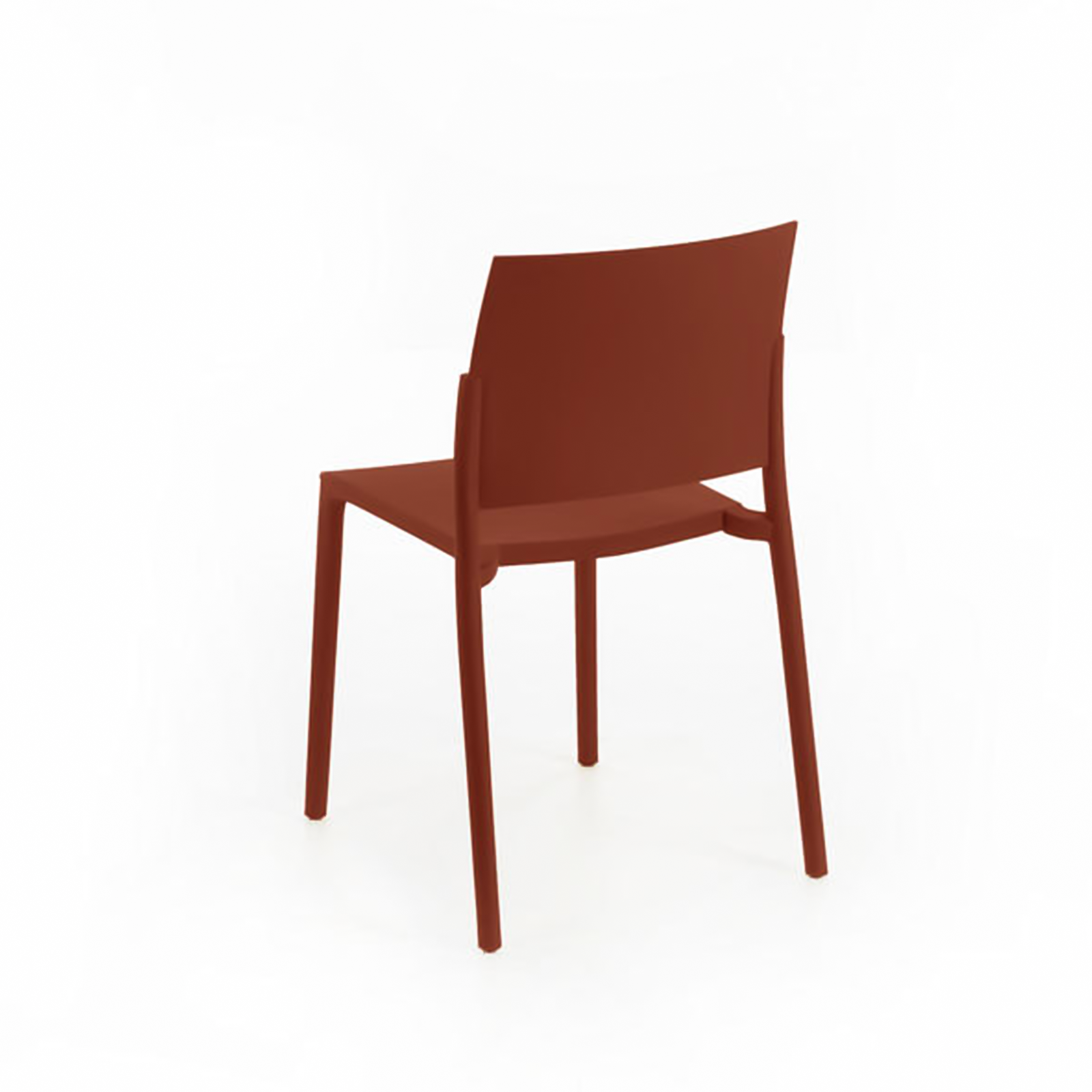 Set of modern "Sabrina" stackable polypropylene living room chairs, 52.5x55 cm, 81h