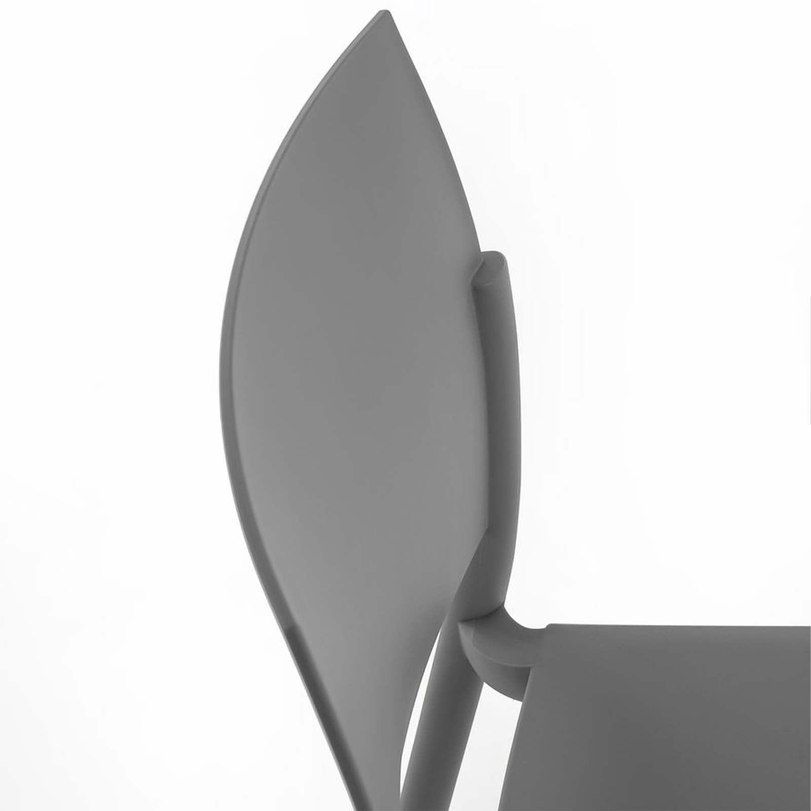 Set of modern "Sabrina" stackable polypropylene living room chairs, 52.5x55 cm, 81h