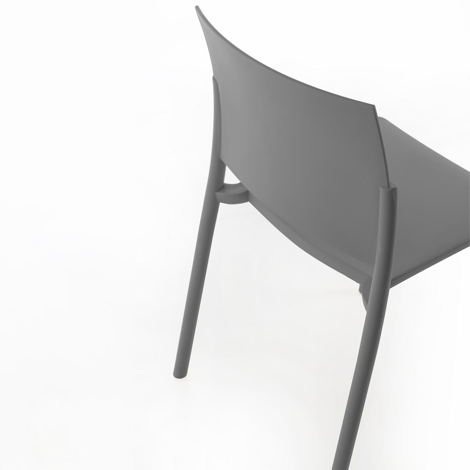 Set of modern "Sabrina" stackable polypropylene living room chairs, 52.5x55 cm, 81h