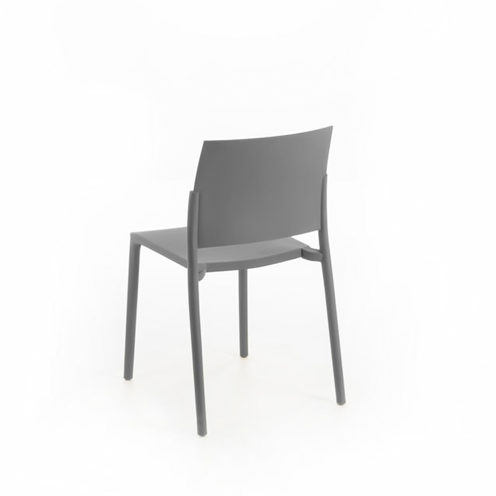 Set of modern "Sabrina" stackable polypropylene living room chairs, 52.5x55 cm, 81h
