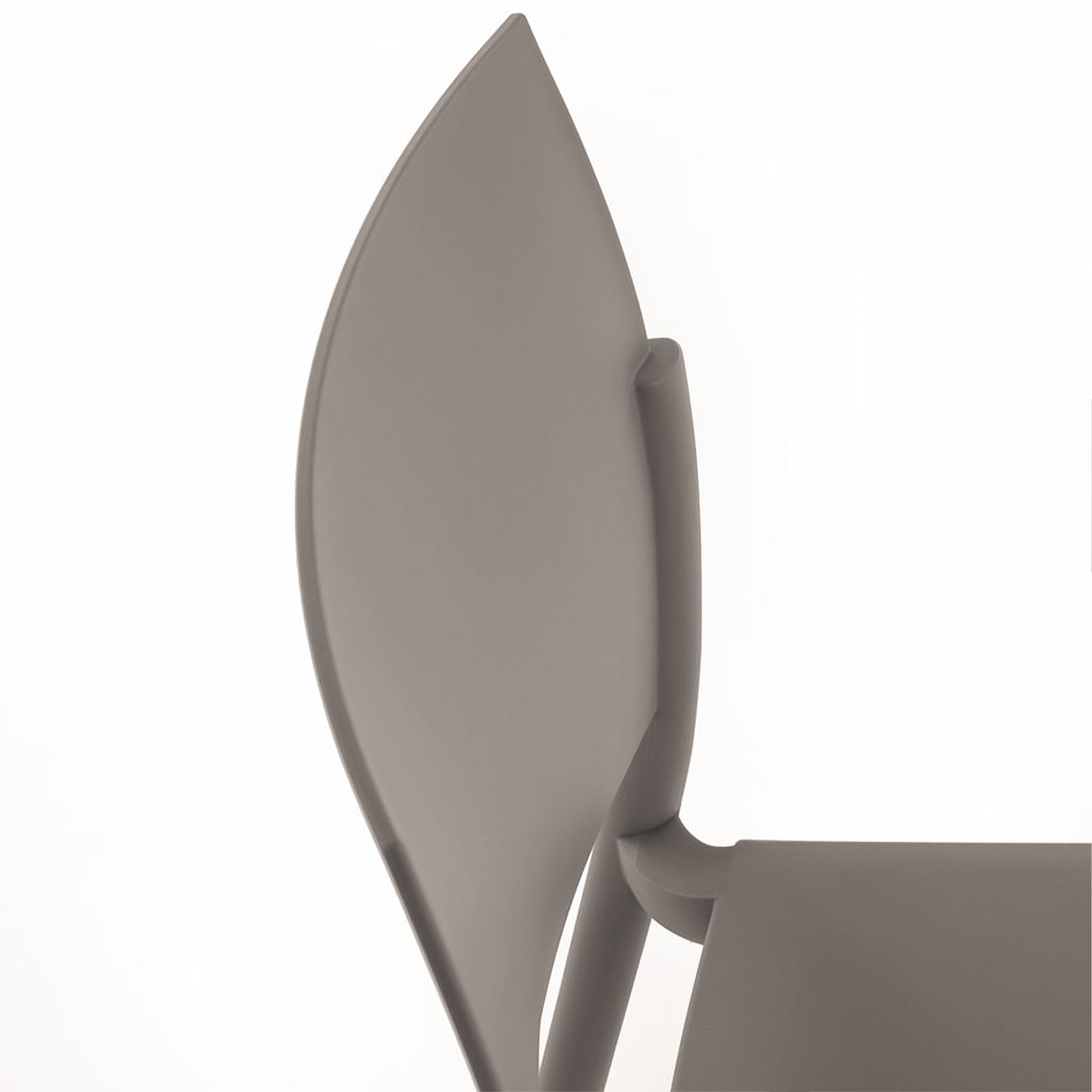 Set of modern "Sabrina" stackable polypropylene living room chairs, 52.5x55 cm, 81h