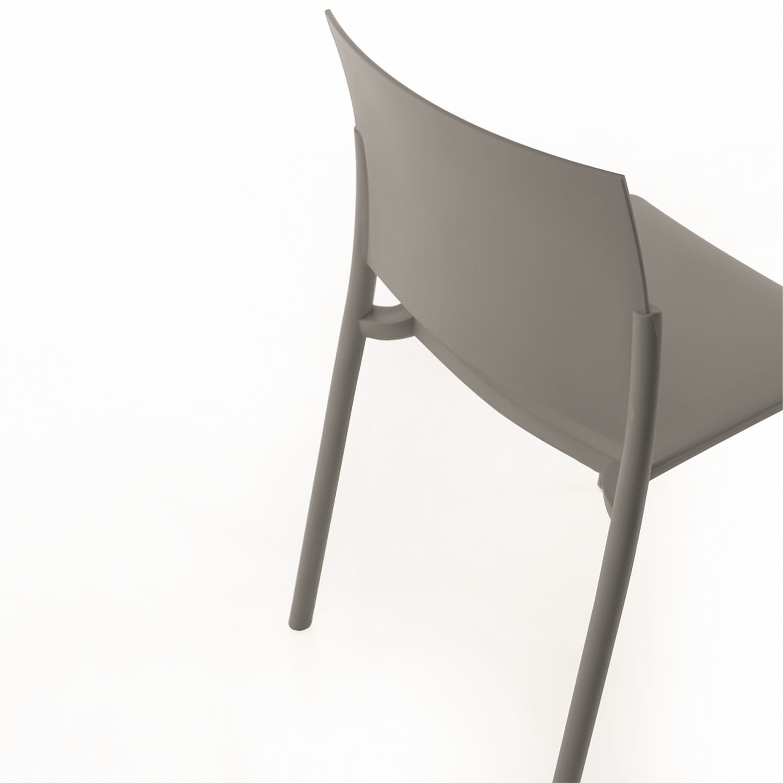 Set of modern "Sabrina" stackable polypropylene living room chairs, 52.5x55 cm, 81h