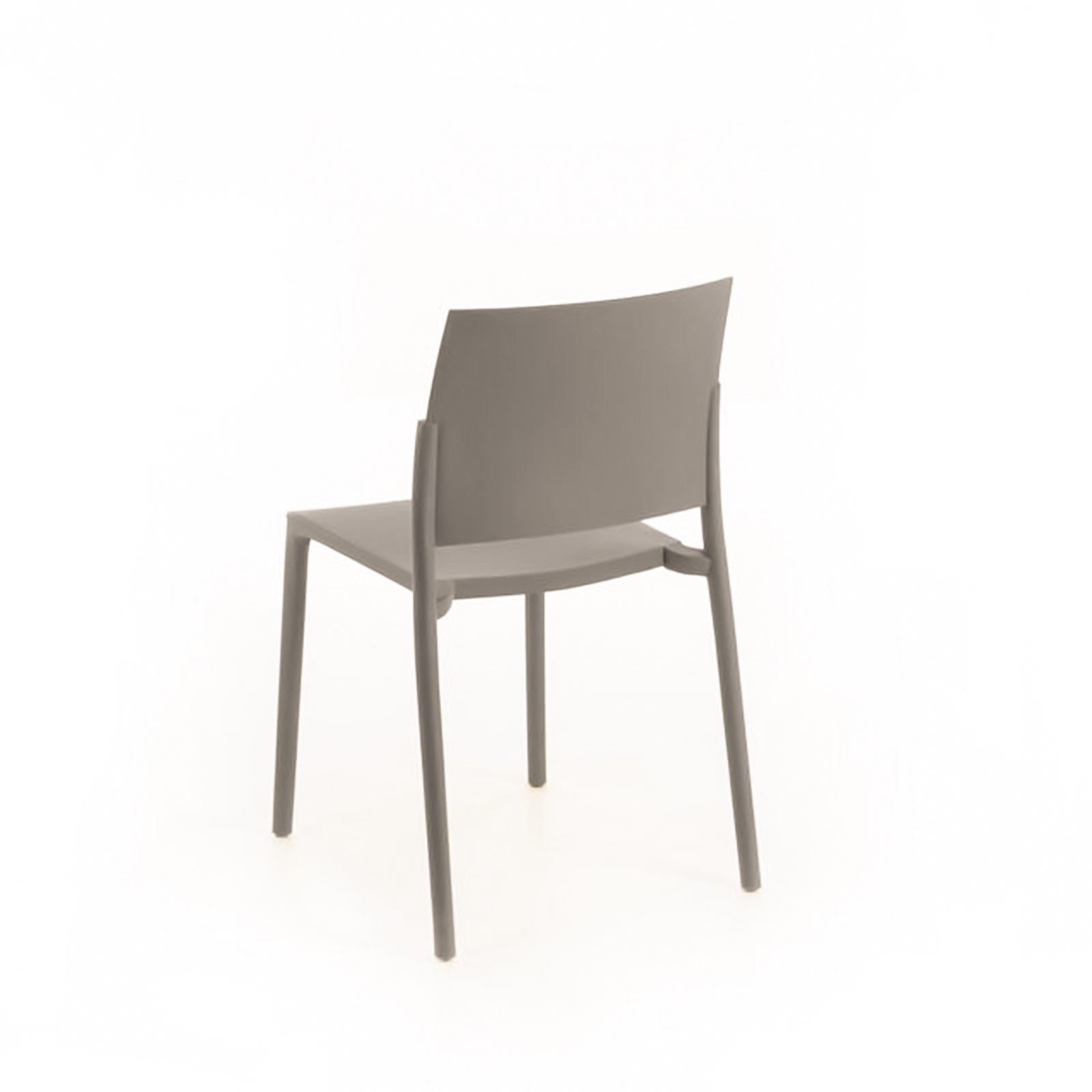 Set of modern "Sabrina" stackable polypropylene living room chairs, 52.5x55 cm, 81h