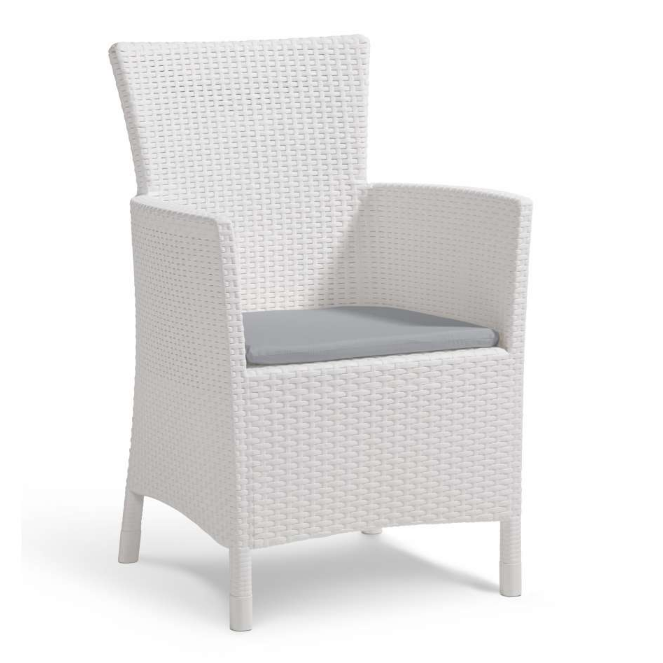 "Iowa" rattan garden armchair with seat cushion, 60x62 cm, 89 cm high.