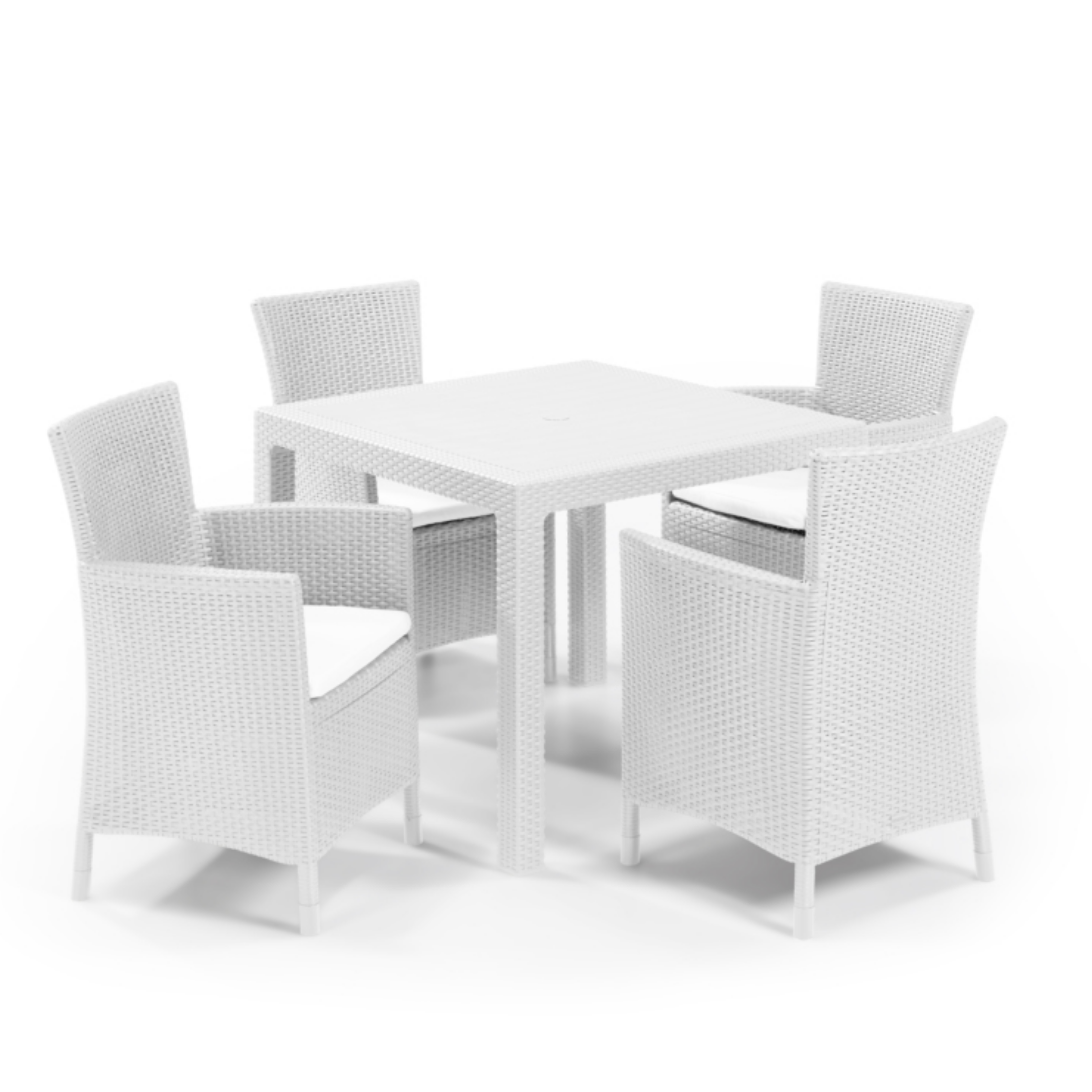 "Iowa" rattan garden armchair with seat cushion, 60x62 cm, 89 cm high.