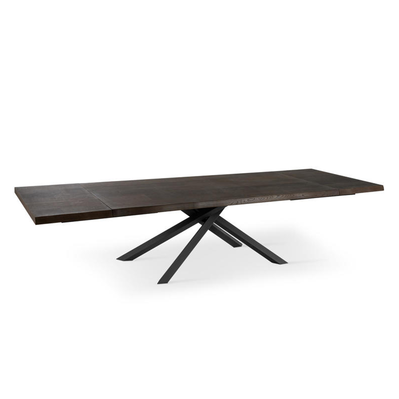 Extendable table "Théodore" wooden top and metal legs cm 160/240x90 76h