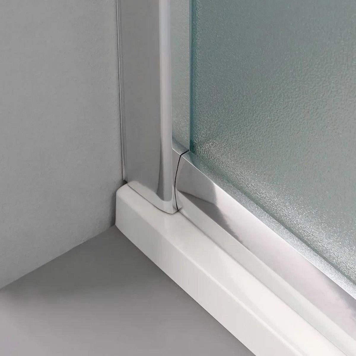 Box doccia semicircolare "Genova" con 2 ante scorrevoli in vetro temperato h 185 cm - MondoViro