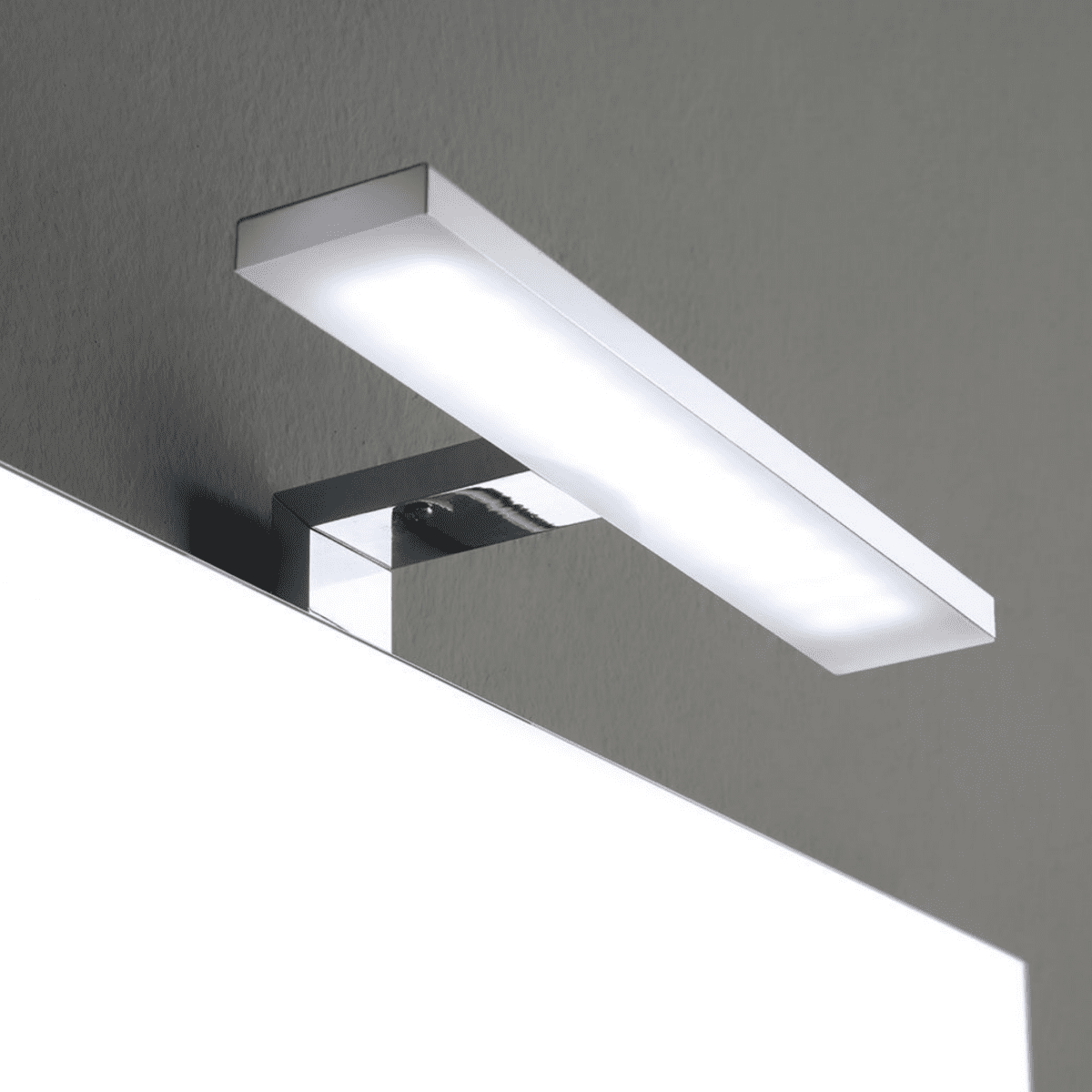 Mobile bagno sospeso 60 cm rovere "Belize" con 2 ante lavabo in ceramica e specchio 60x80 cm - MondoViro