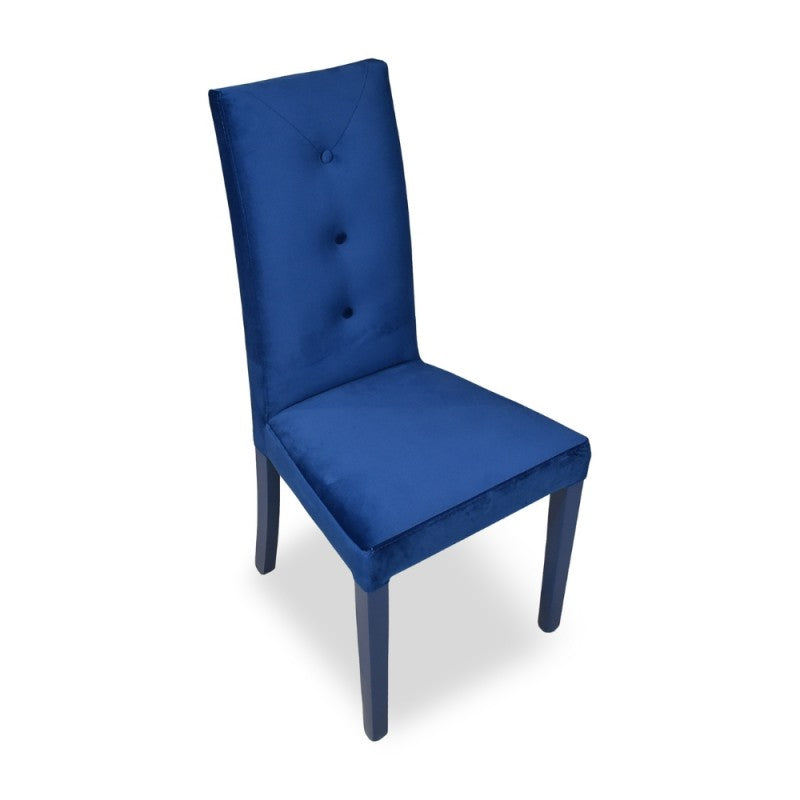 Set of "Montecarlo" dining chairs upholstered in velvet with 3 buttons cm 47x46 101h