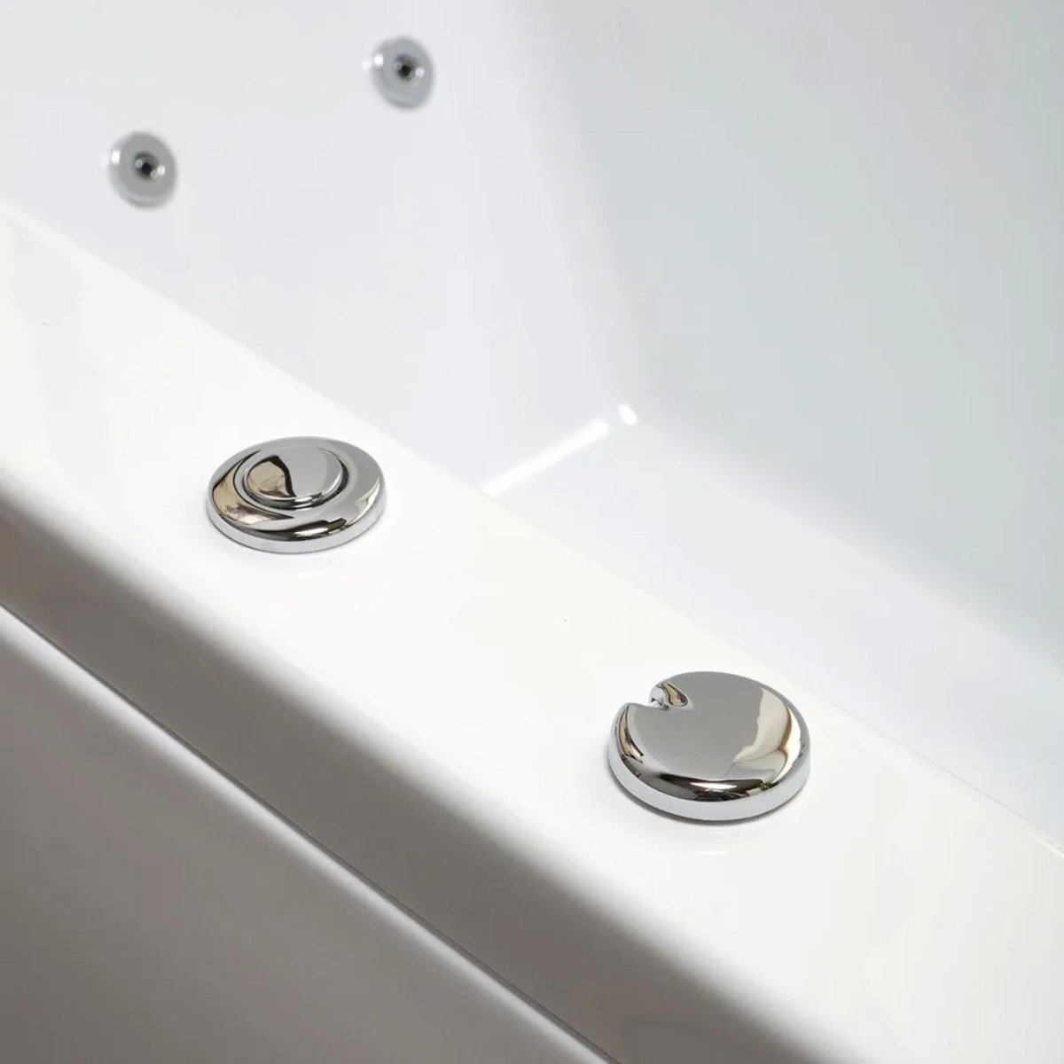 Vasca da bagno idromassaggio "Agata" incassata tra 3 muri in acrilico cm 170x75 56h - MondoViro