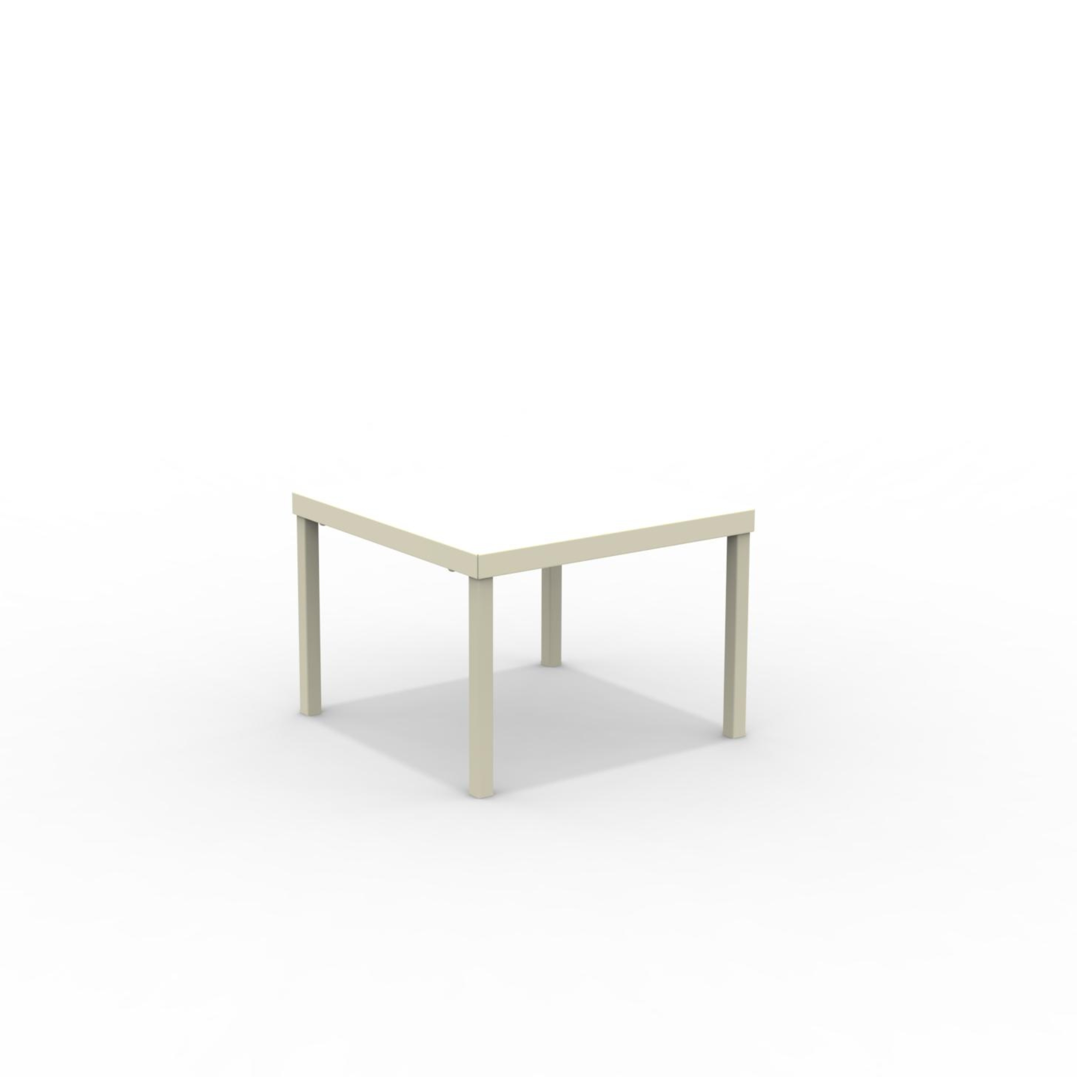 "Alice3" stackable square metal garden table, 40x40 cm, 38.5 cm high