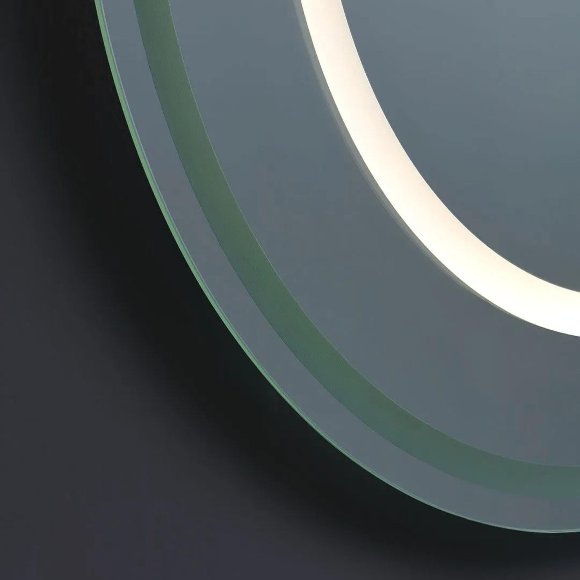 "Luce" double-sided LED bathroom mirror in aluminum, 180x80 cm.