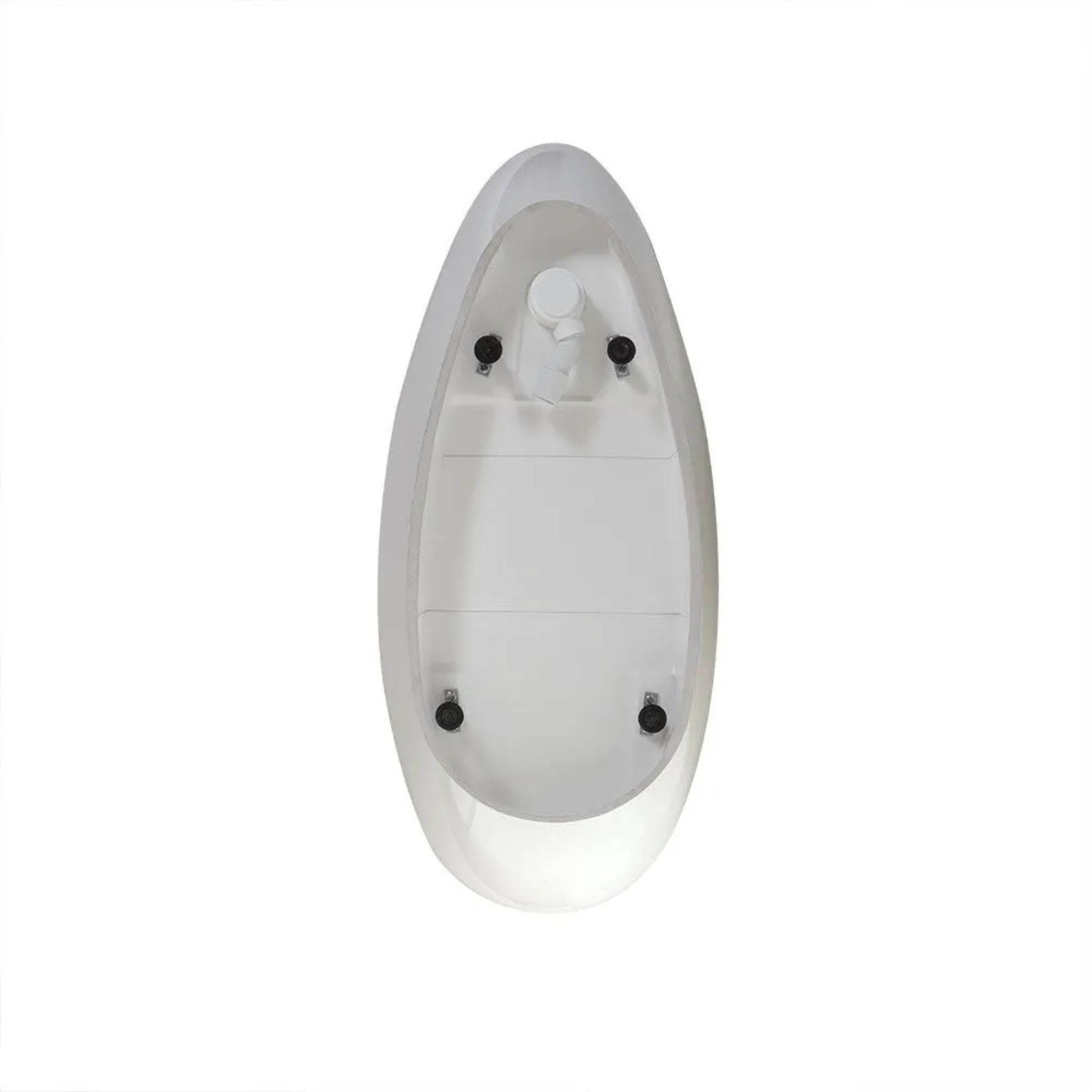 "Roma" freestanding bathtub in recomposed marble, 156x71 cm, 56h