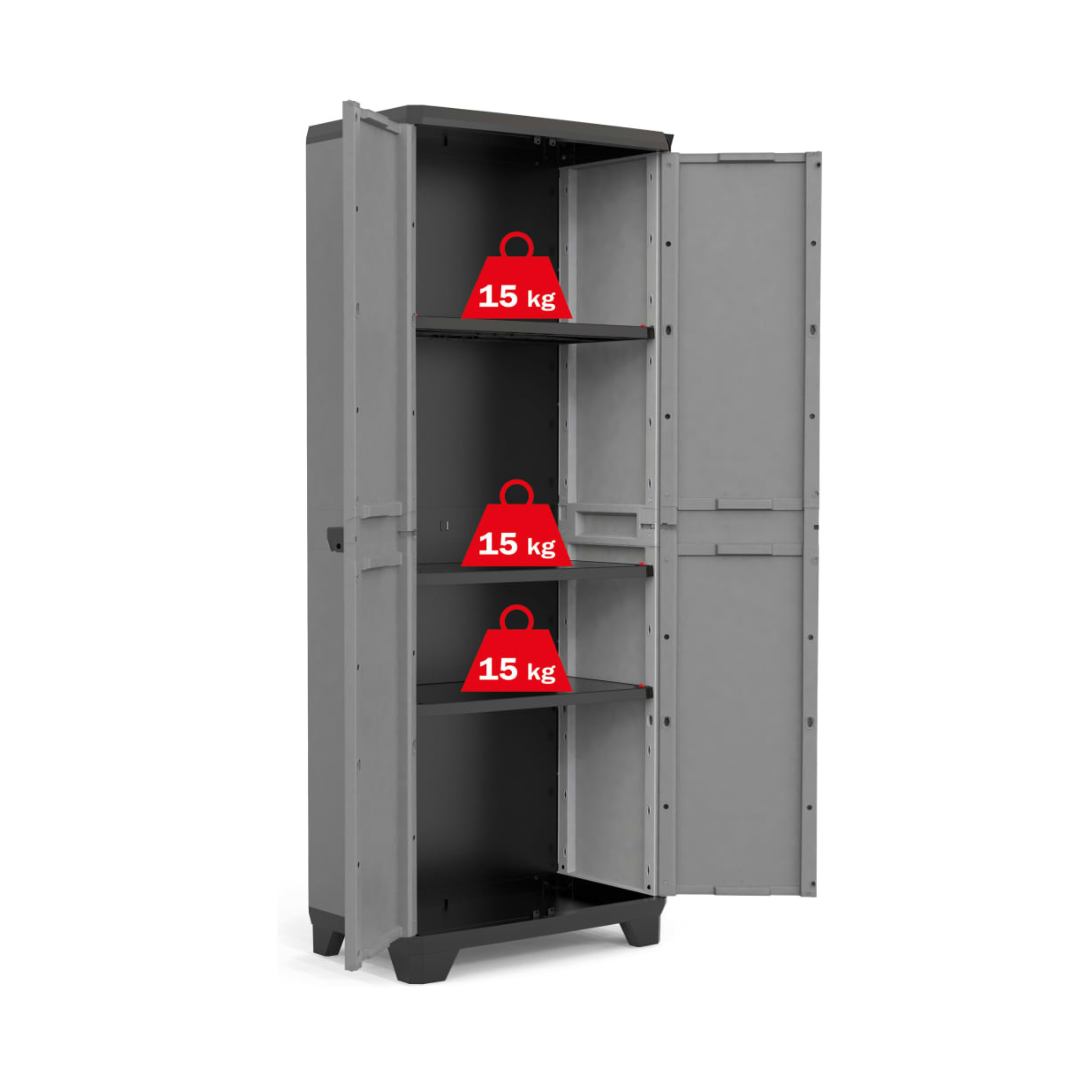 "Antonella" plastic garden cabinet, 68x39 cm