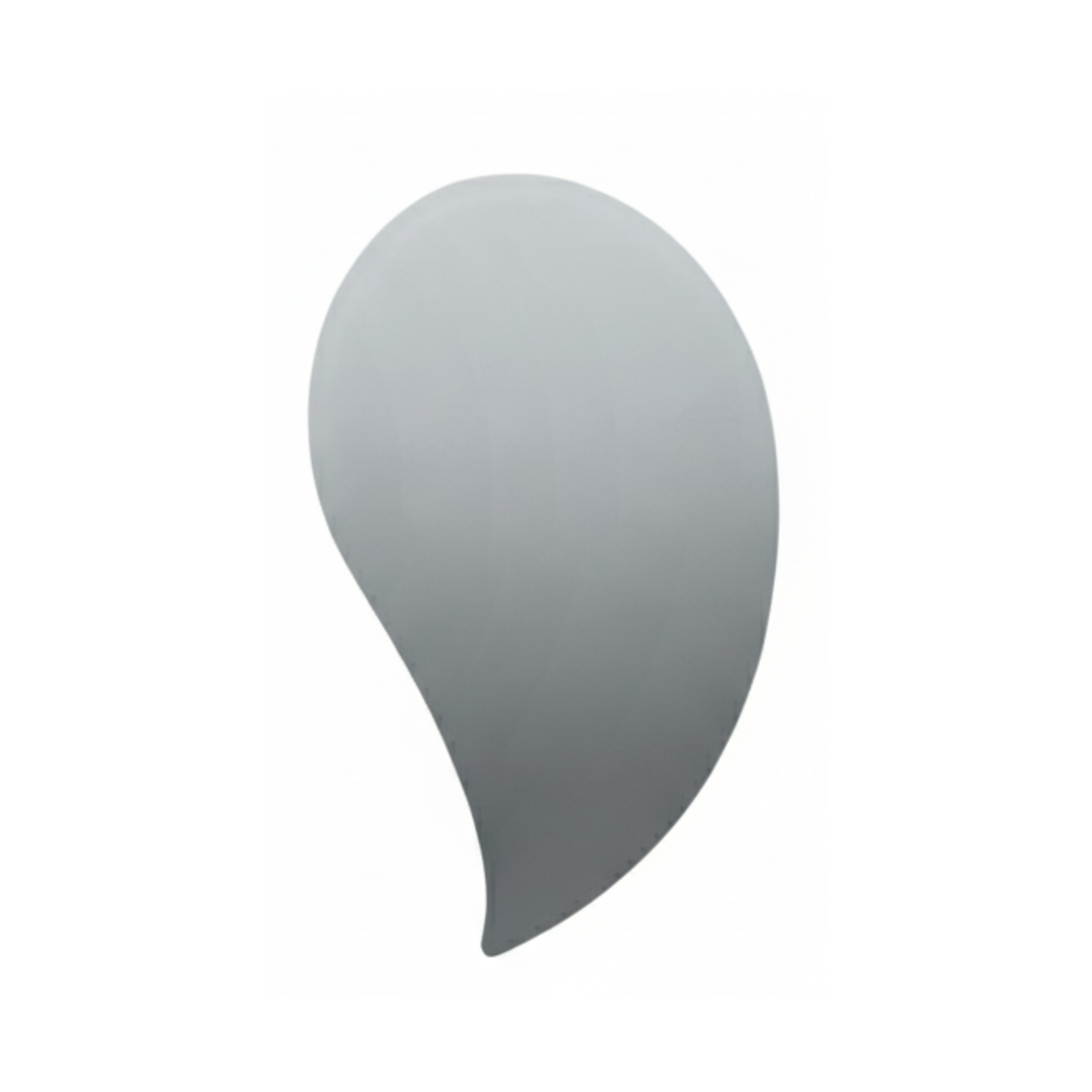 "Acqua" decorative mirror, drop-shaped, with a fluid and contemporary design, 90x62 cm.