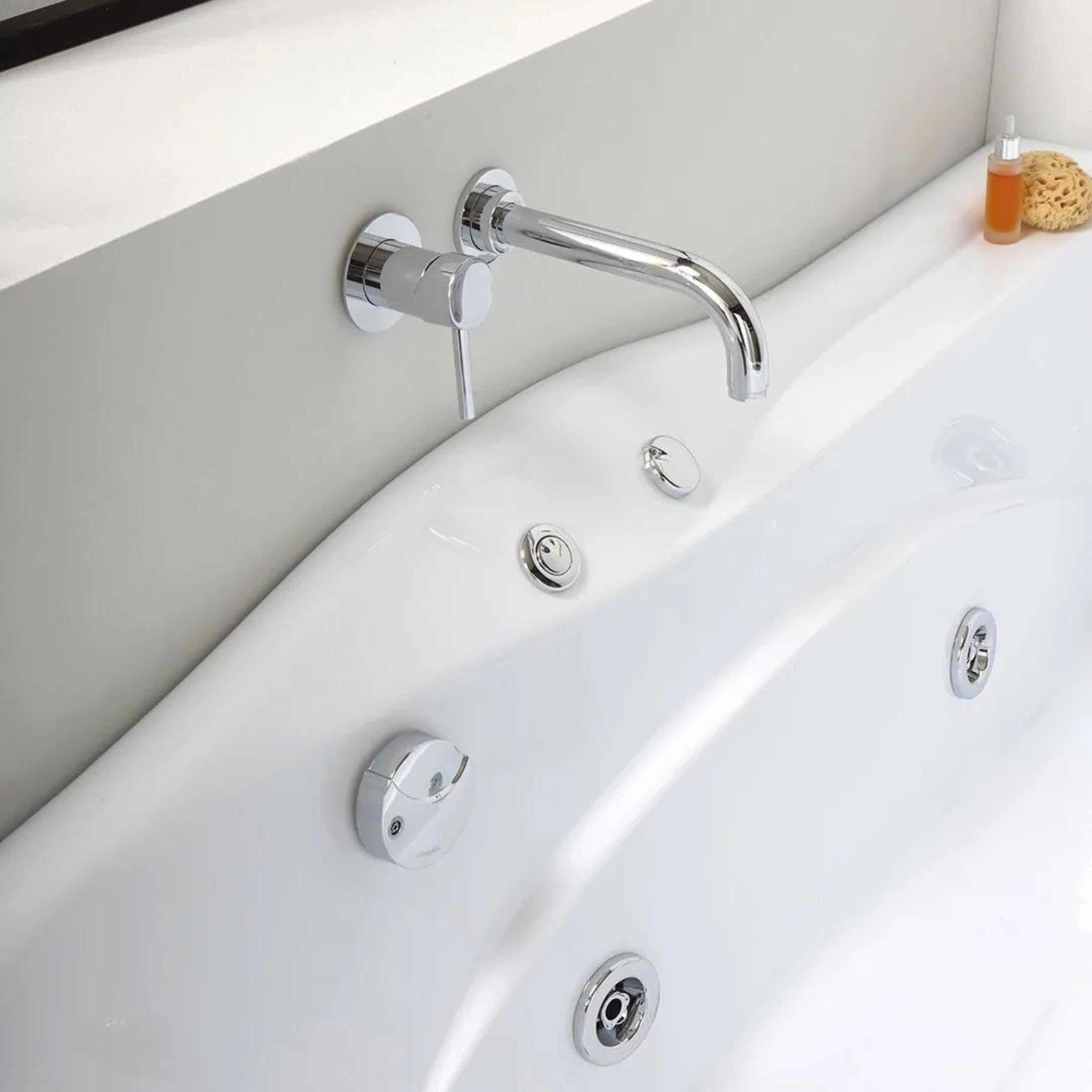 "Doris" built-in hydromassage bathtub on 3 walls, 170x78 cm, 65 cm high