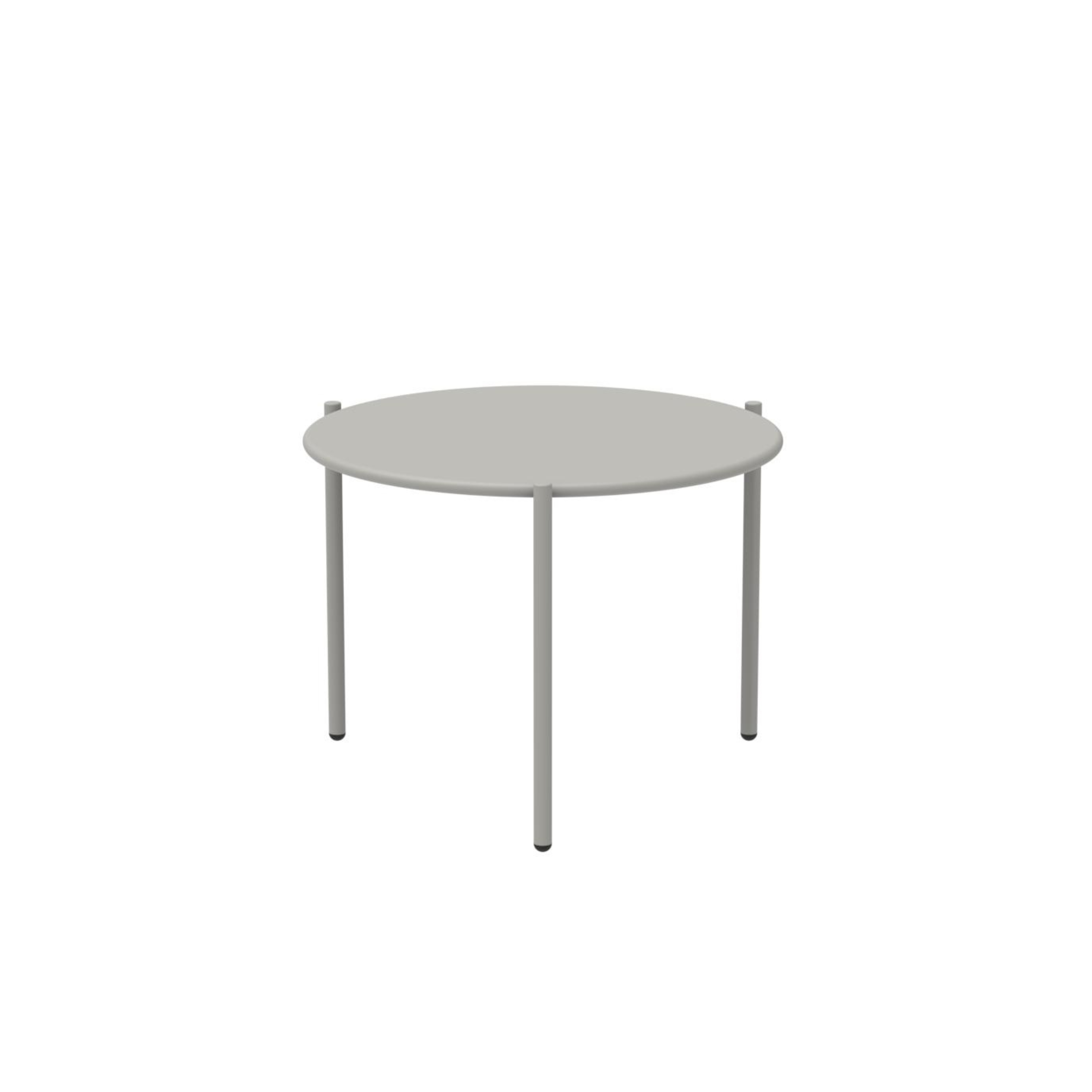 "Aria1" round metal coffee table, stackable garden table, 60x60 cm, 46 cm high
