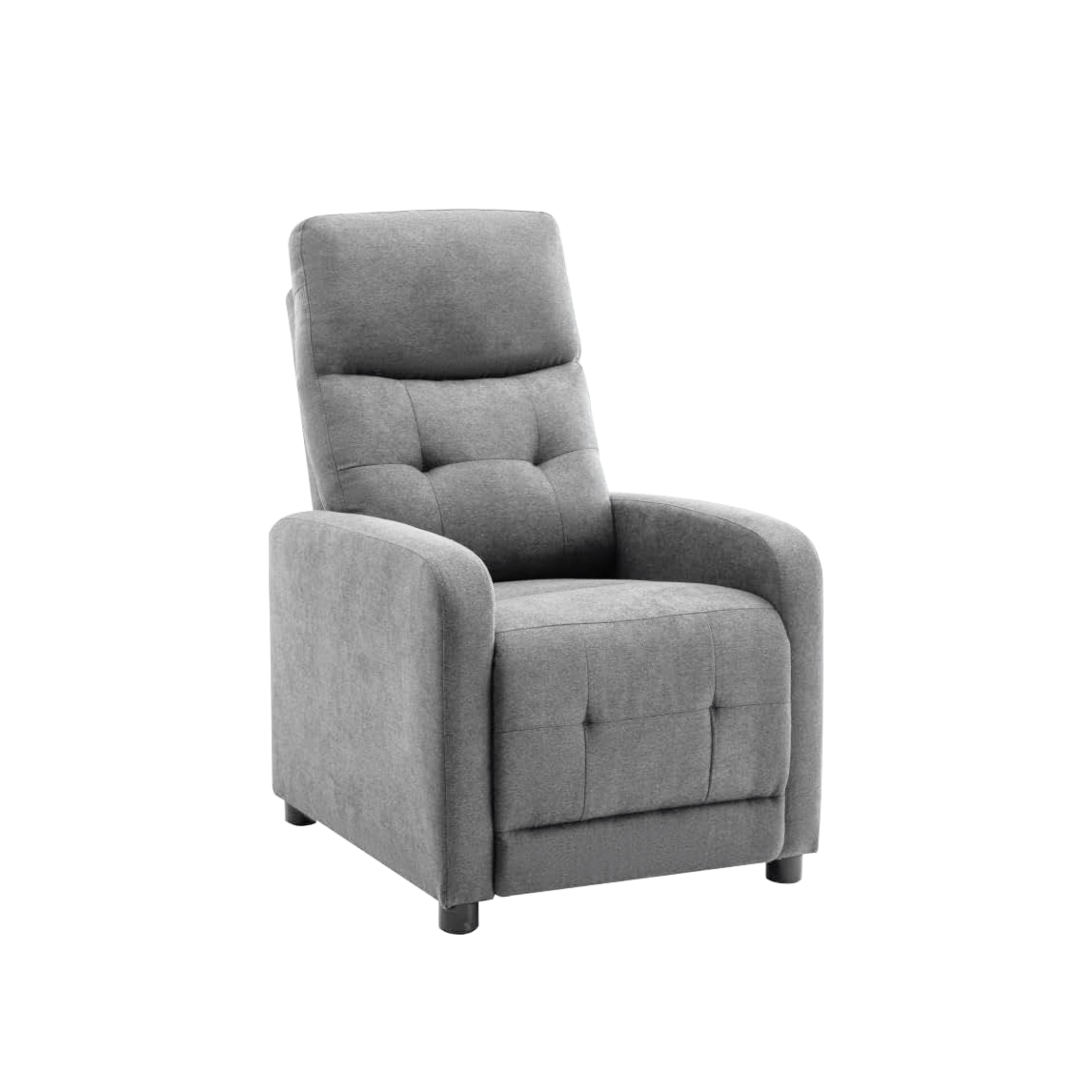 "Rey" manual reclining armchair in liner fabric cm 65.5x85.5 102.5h
