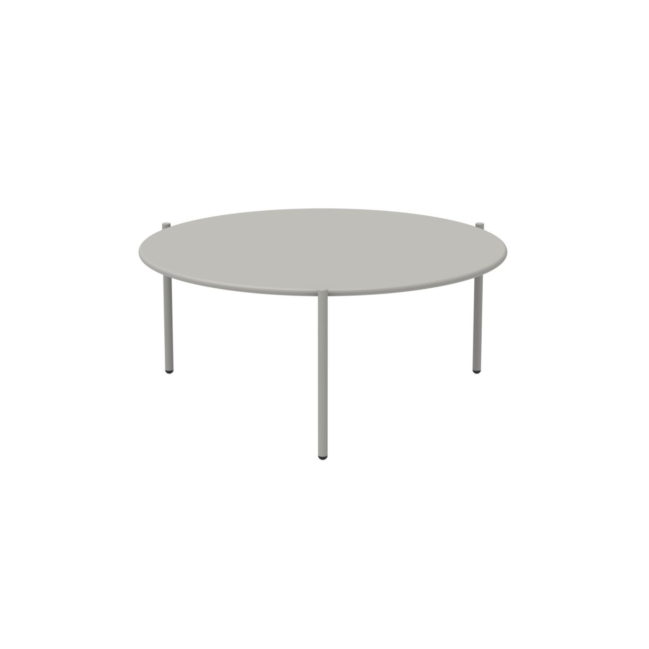 "Aria2" round metal coffee table, stackable garden table, 90x90 cm, 40 cm high