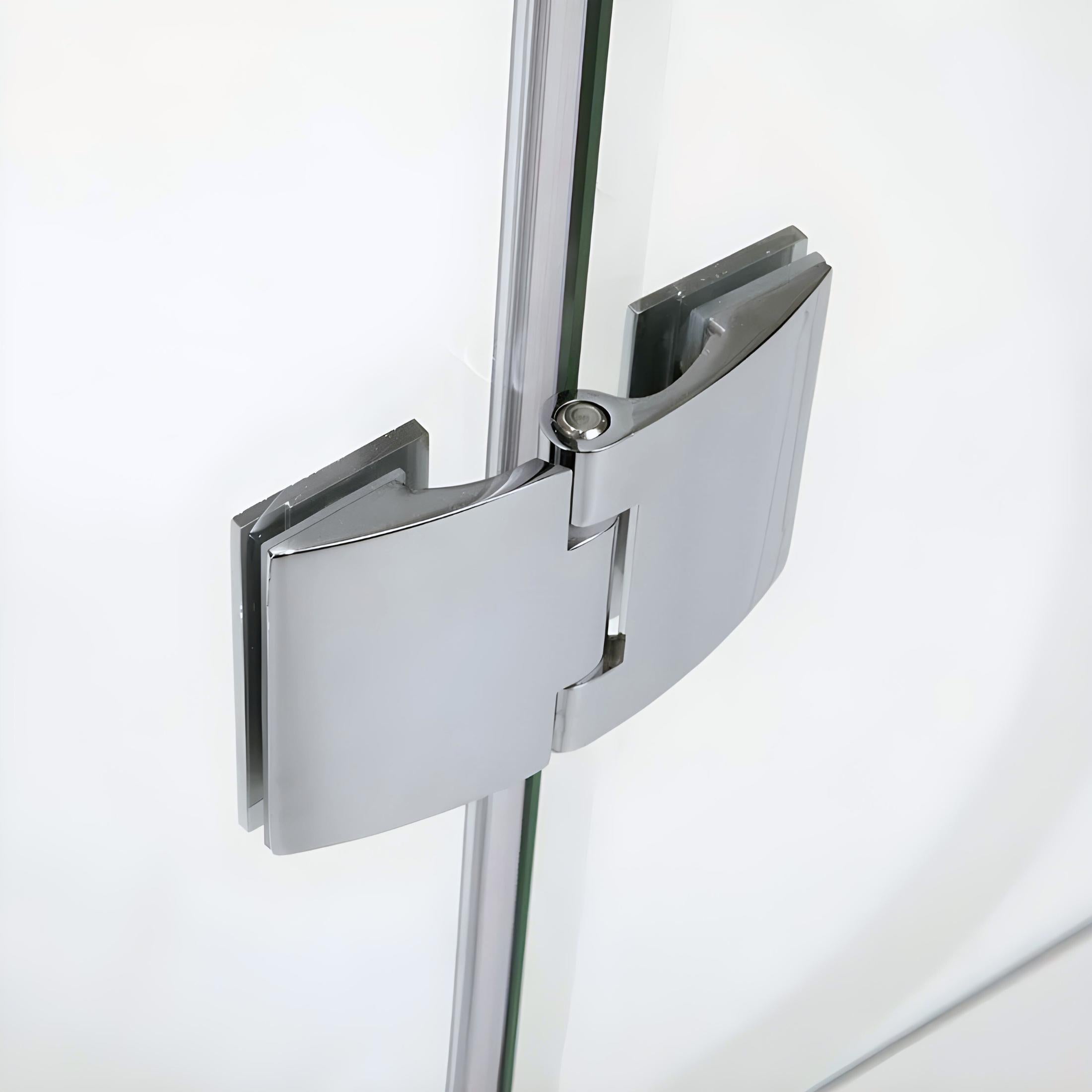 "Lion" semicircular frameless glass shower enclosure, 190 cm high