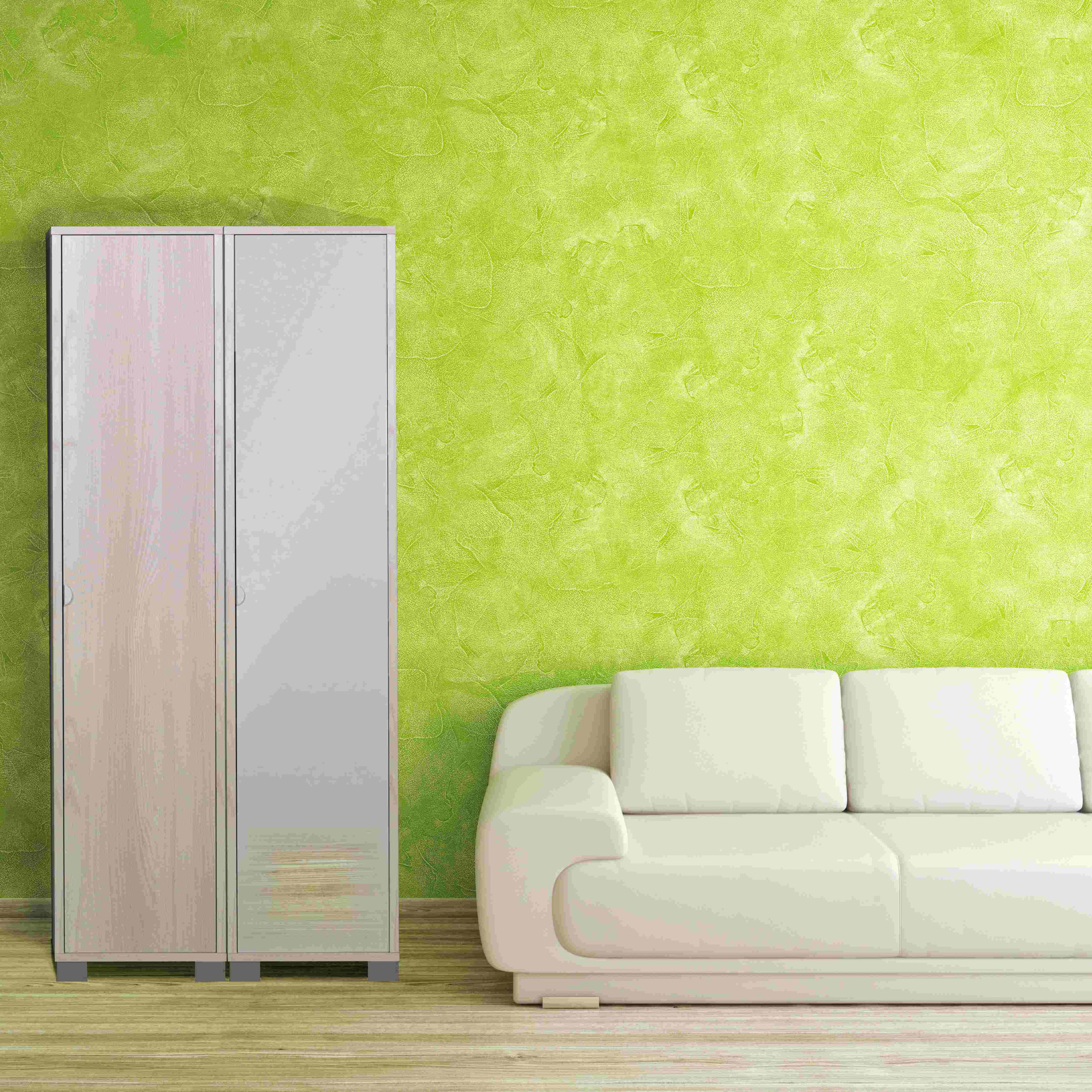 Mirror1 column with 1 mirror door, wooden cabinet, 43x29 cm, 190 cm high