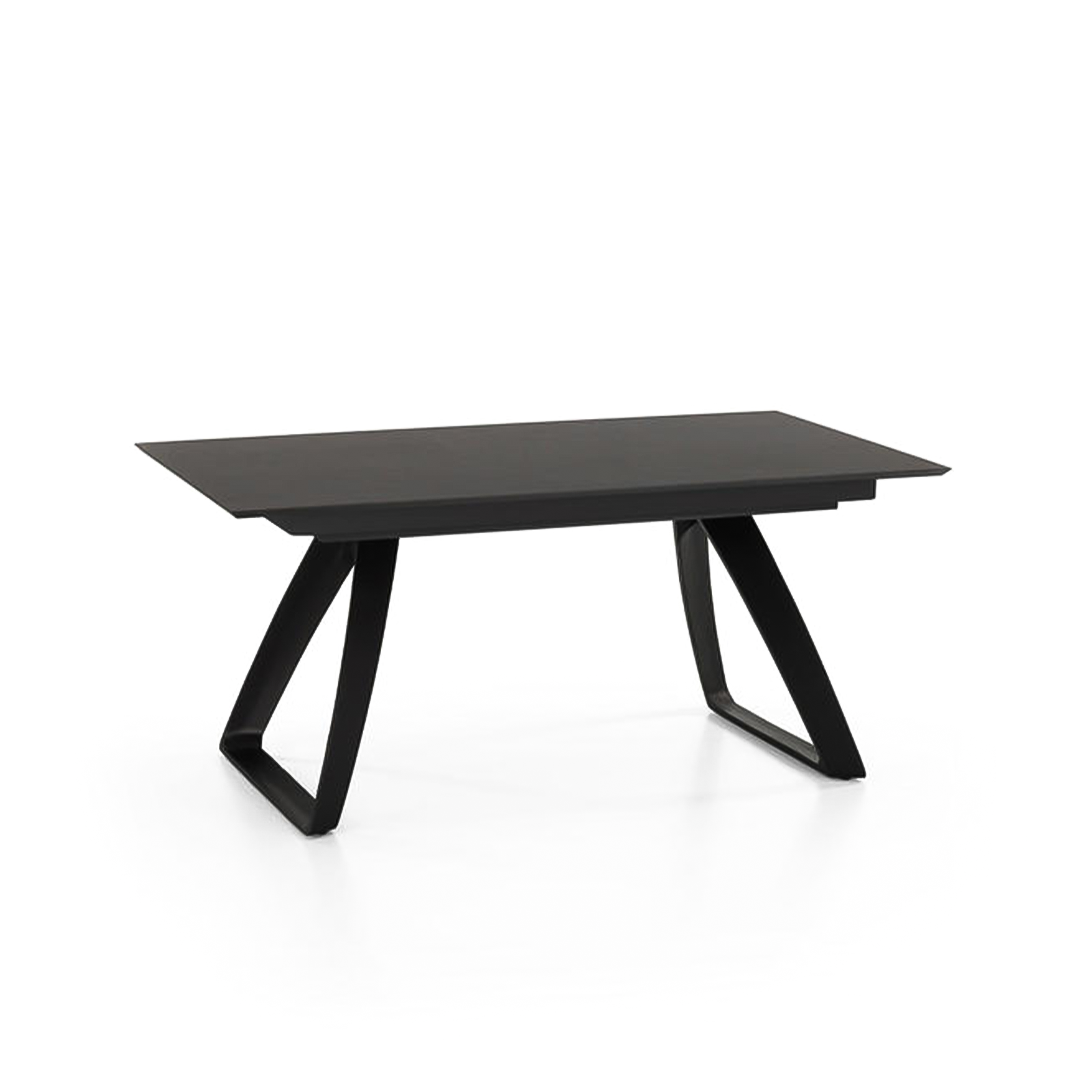 Extendable table "Hugo" HPL top aluminum legs 10 seats 270x90 cm 76h