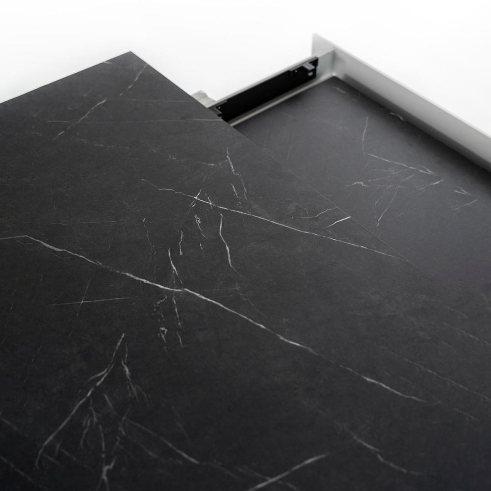 Extendable table "Hugo" HPL top aluminum legs 10 seats 270x90 cm 76h