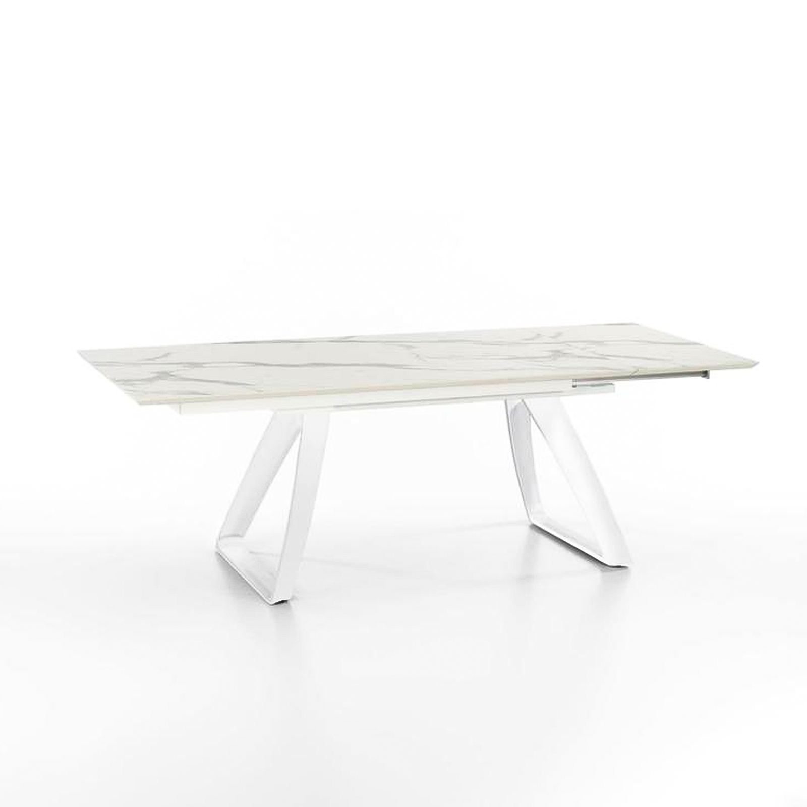 Extendable table "Hugo" HPL top aluminum legs 10 seats 270x90 cm 76h