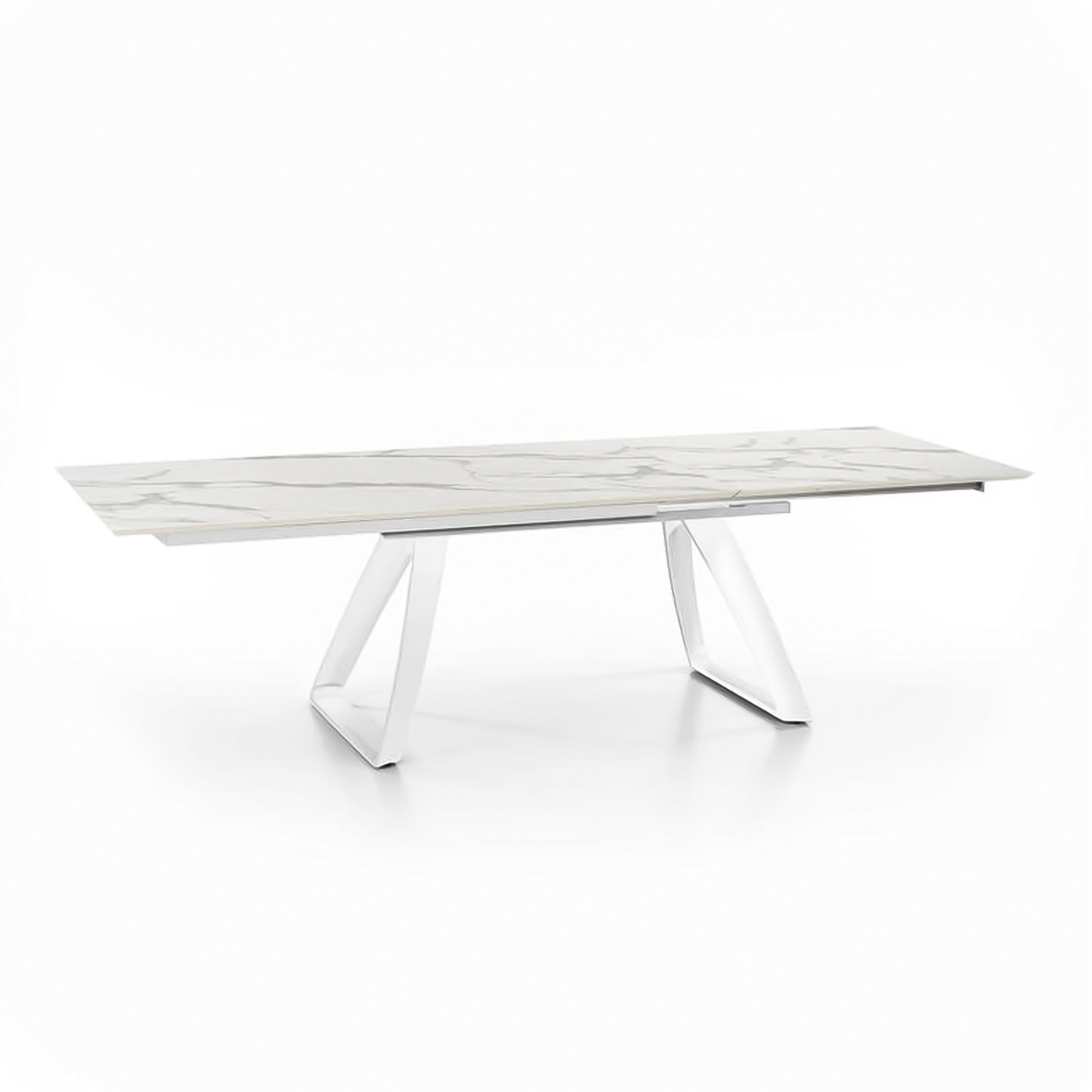 Extendable table "Hugo" HPL top aluminum legs 10 seats 270x90 cm 76h