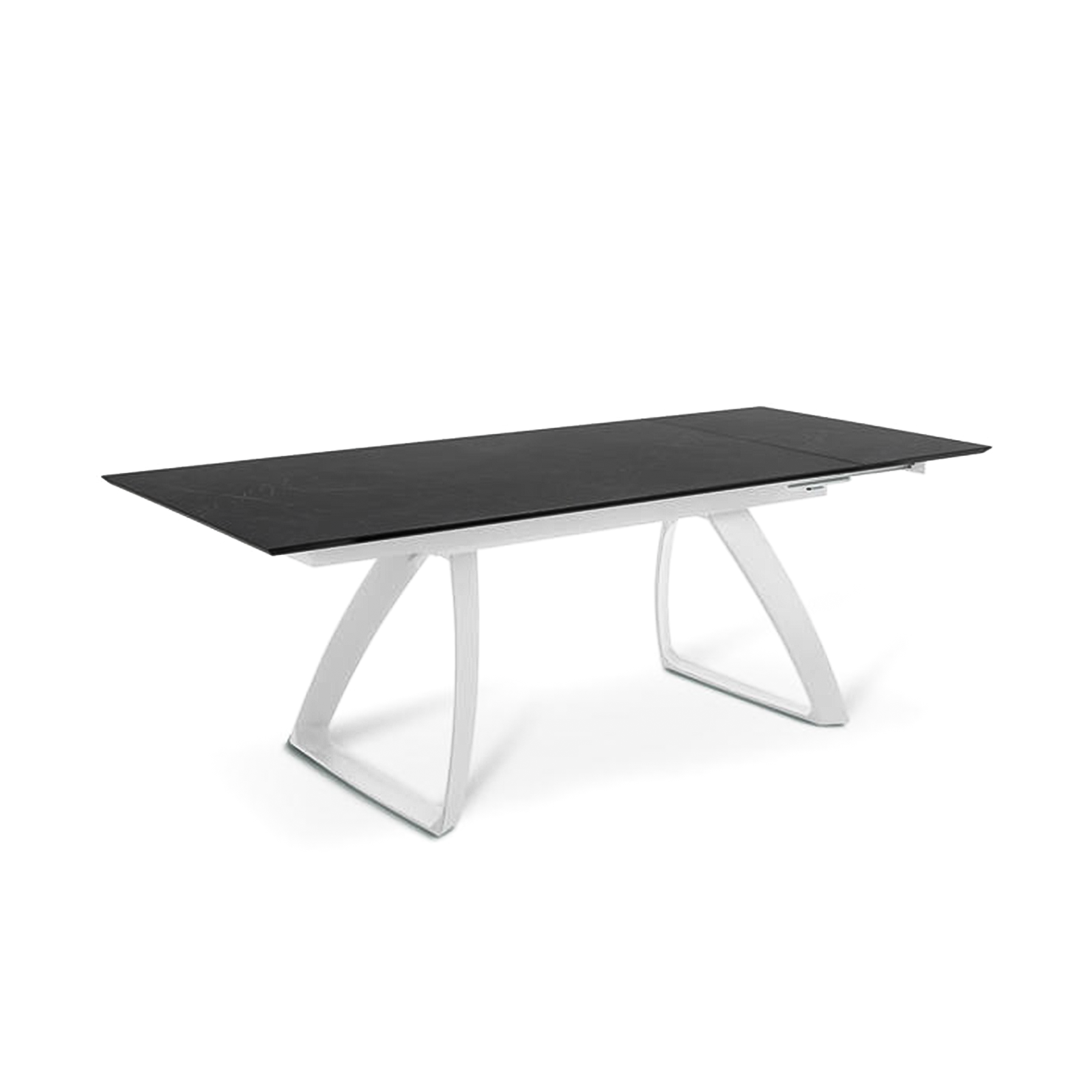 Extendable table "Hugo" HPL top aluminum legs 10 seats 270x90 cm 76h