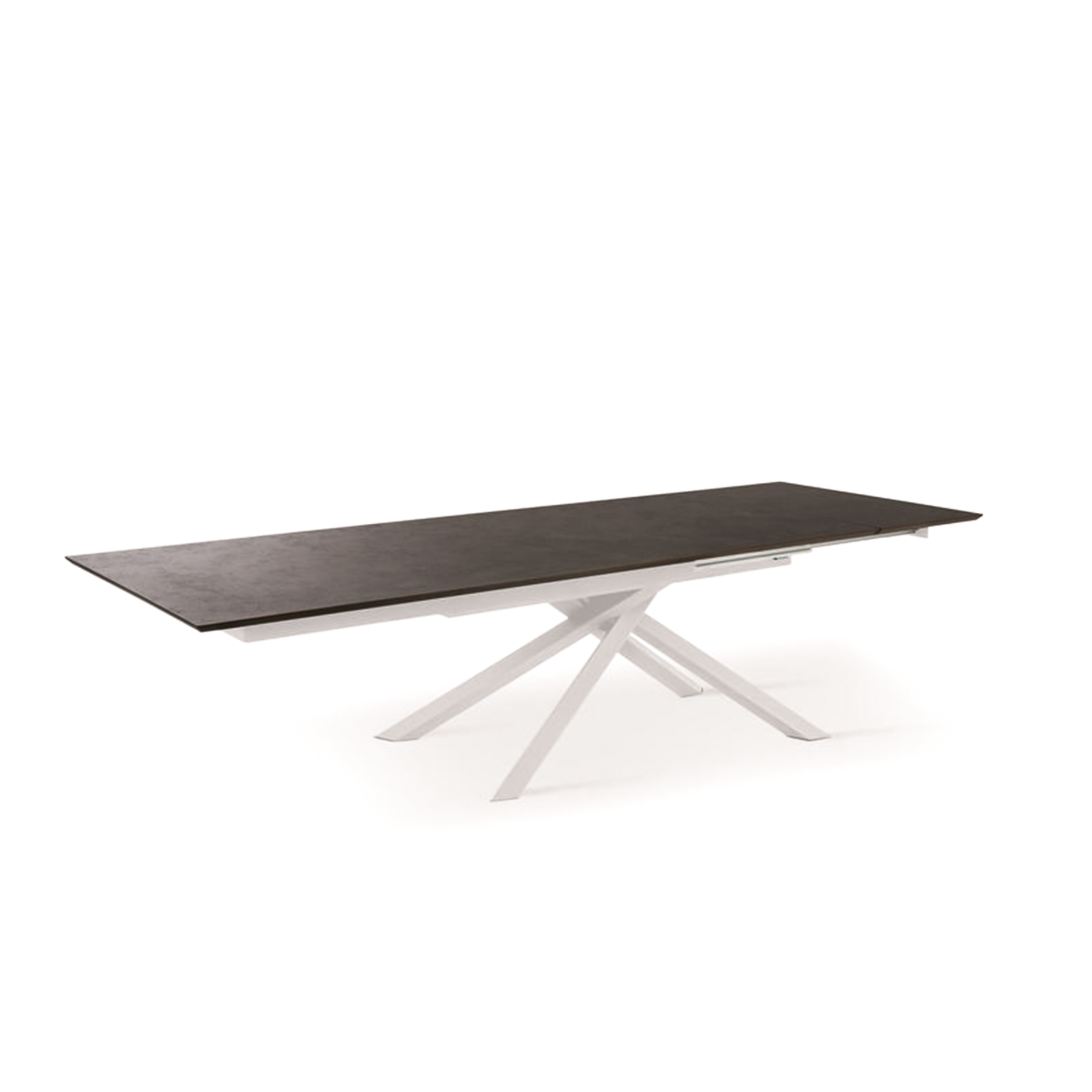 Extendable table "Jade" HPL top, aluminum legs, 170/270x90 cm, 76h