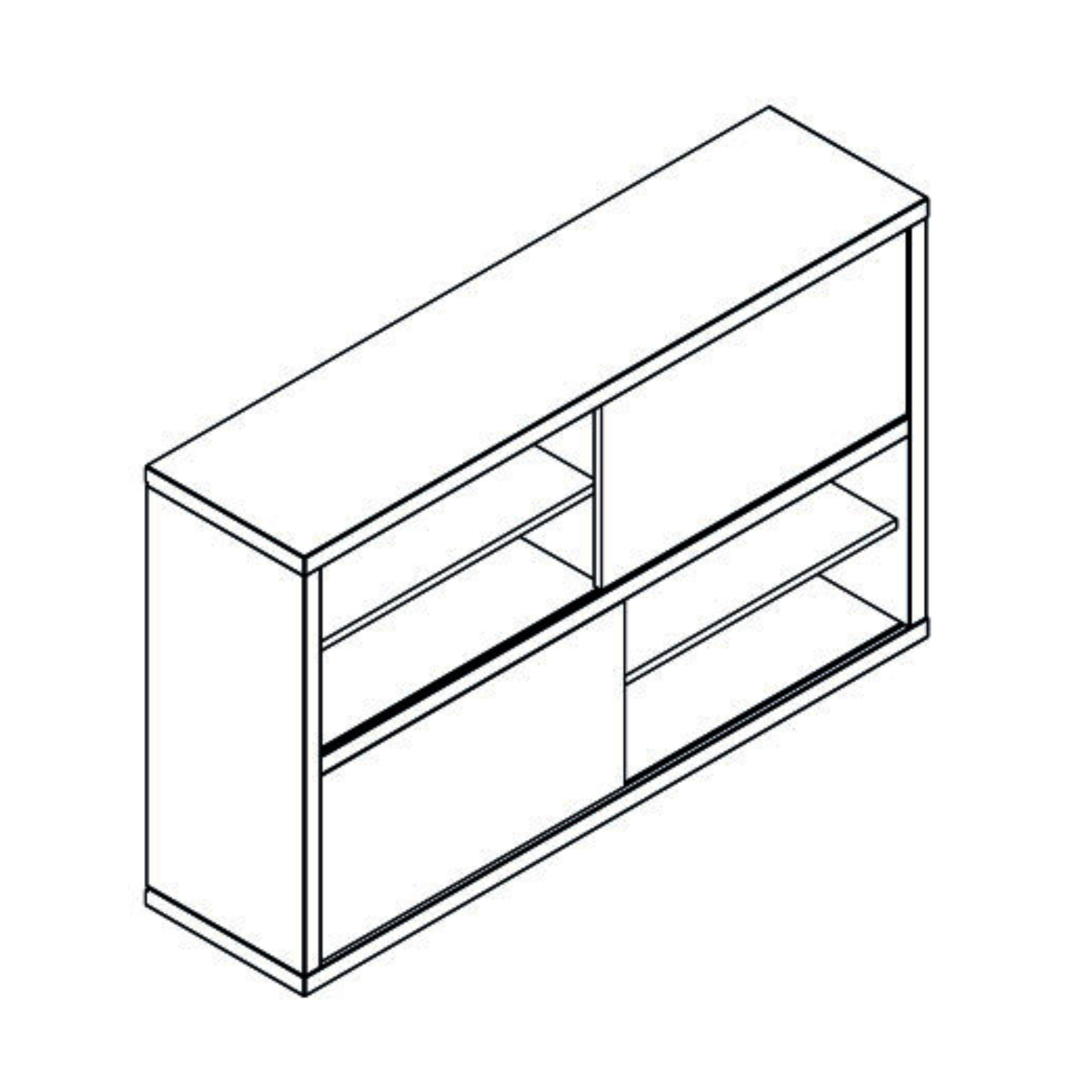 "Riri" office set in white and cement