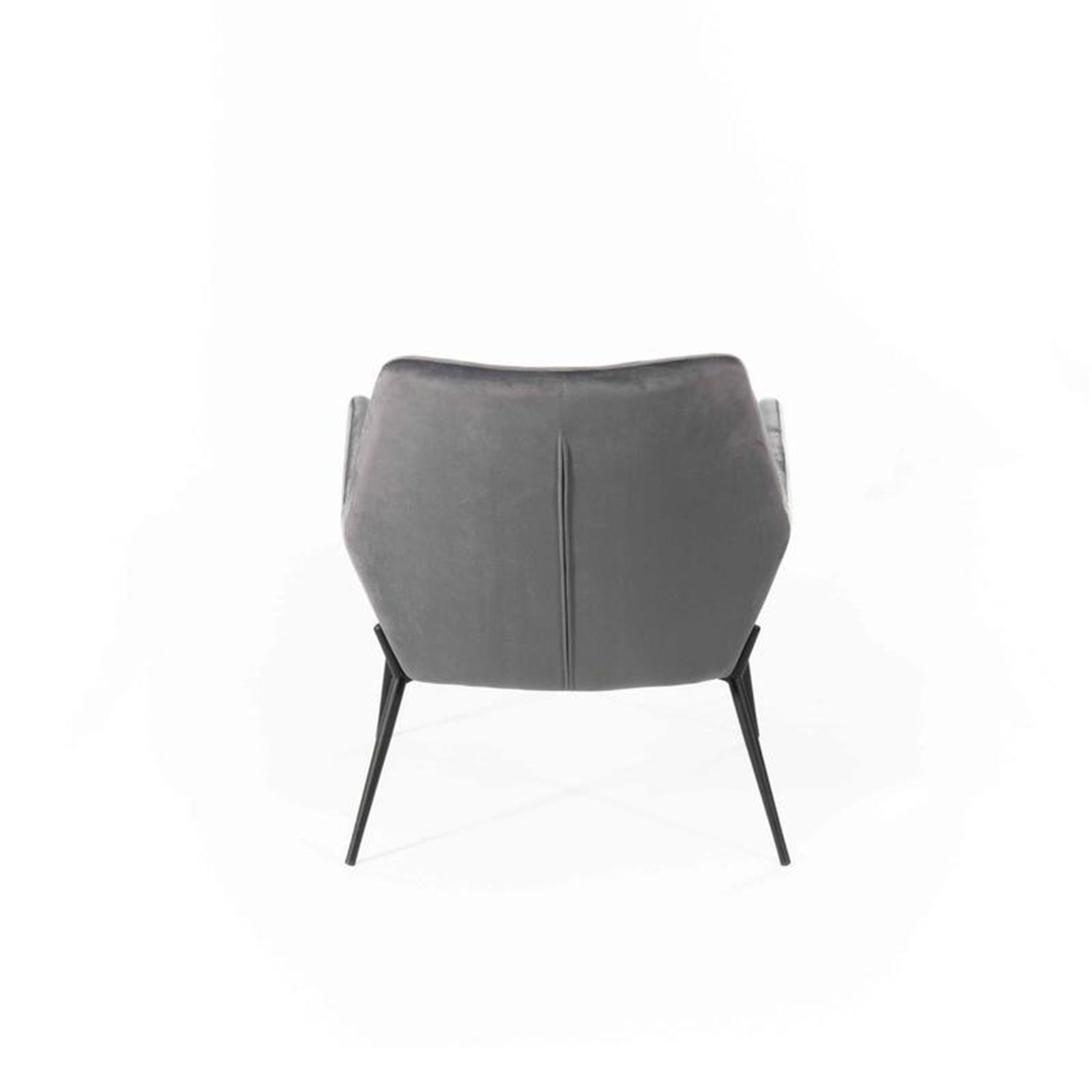 Modern "Gaia" upholstered velvet armchair with metal legs, 70x72 cm, 79h
