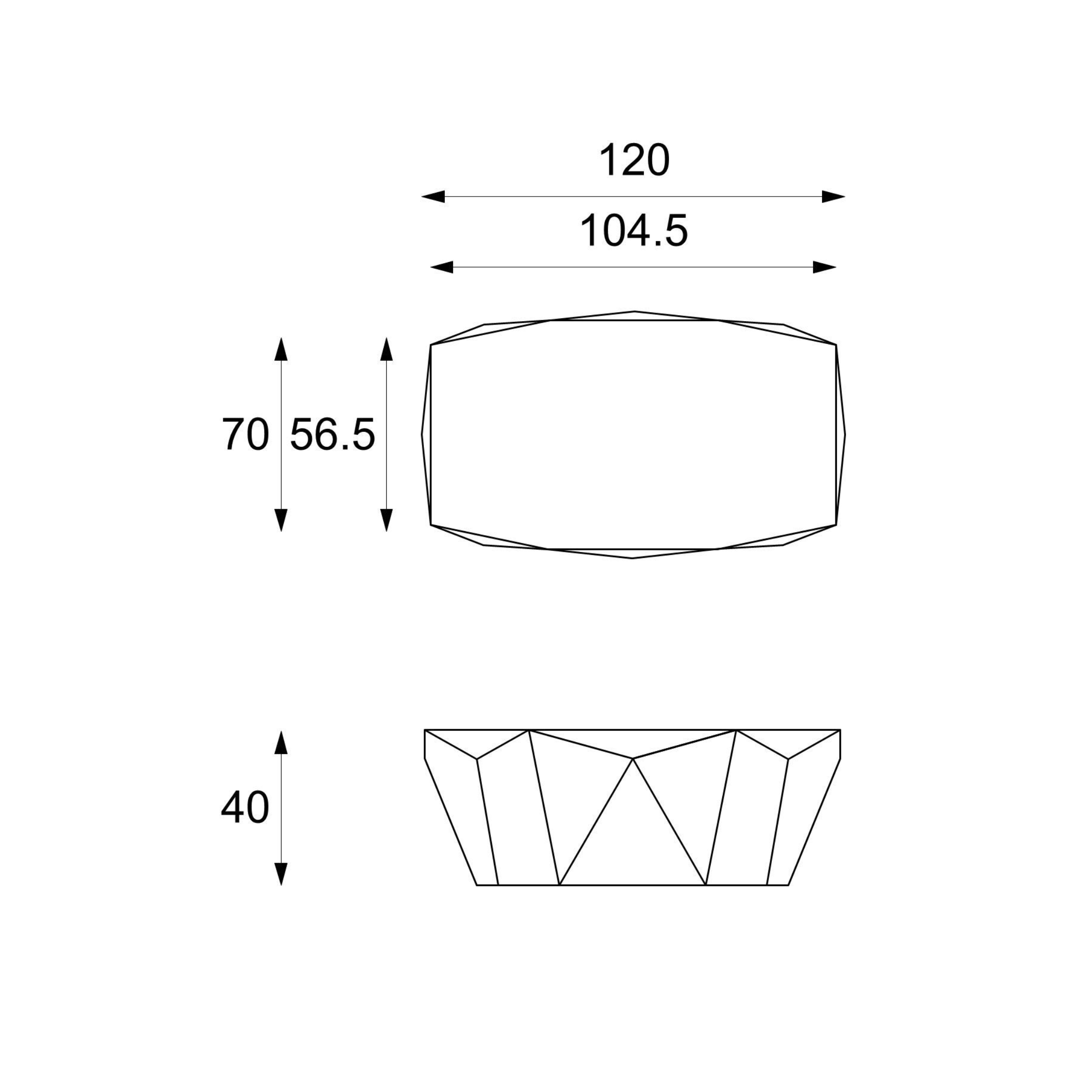 "Florenz" fossil stone coffee table